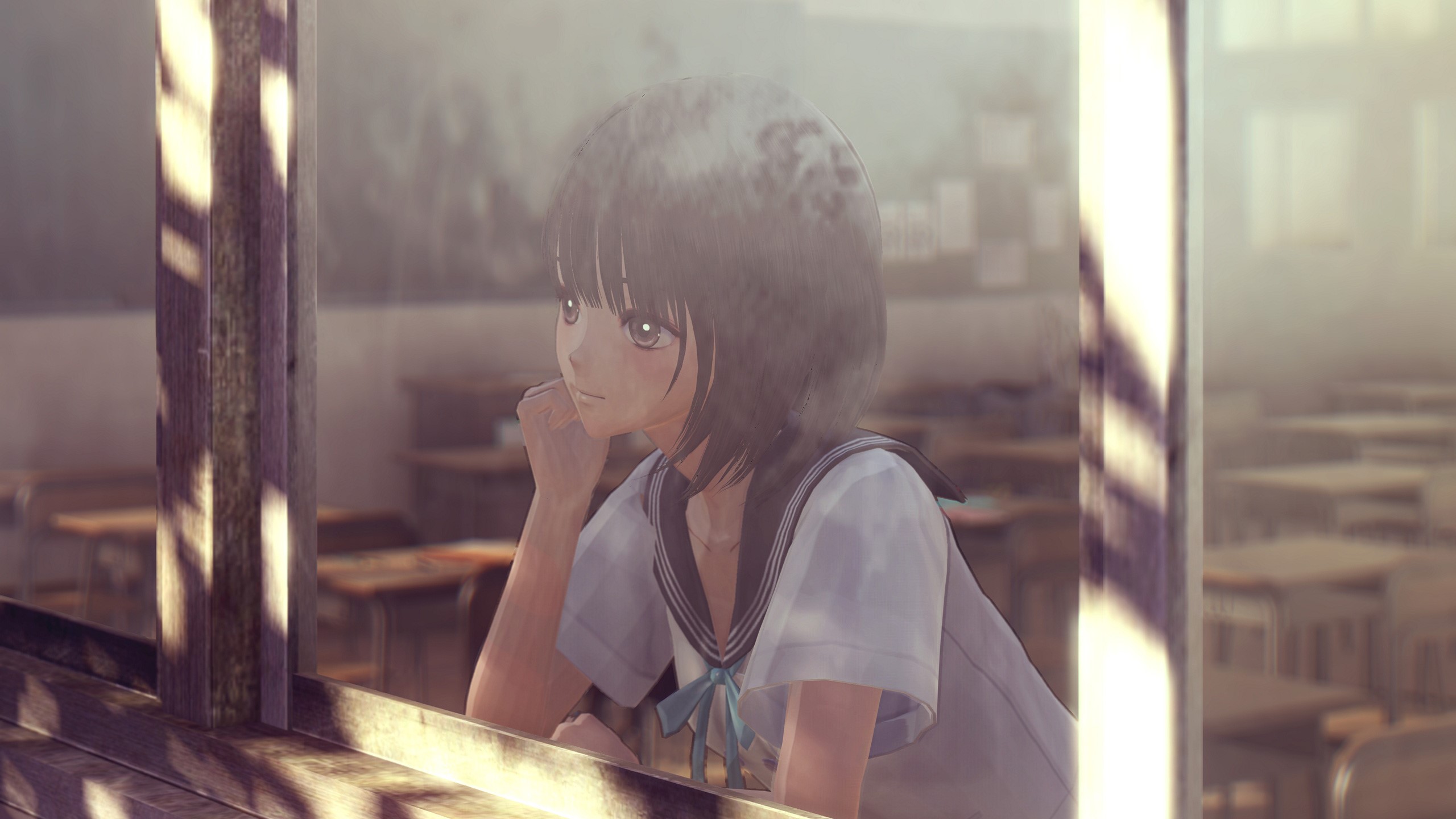 blue reflection, anime, games, hd, HD Wallpaper