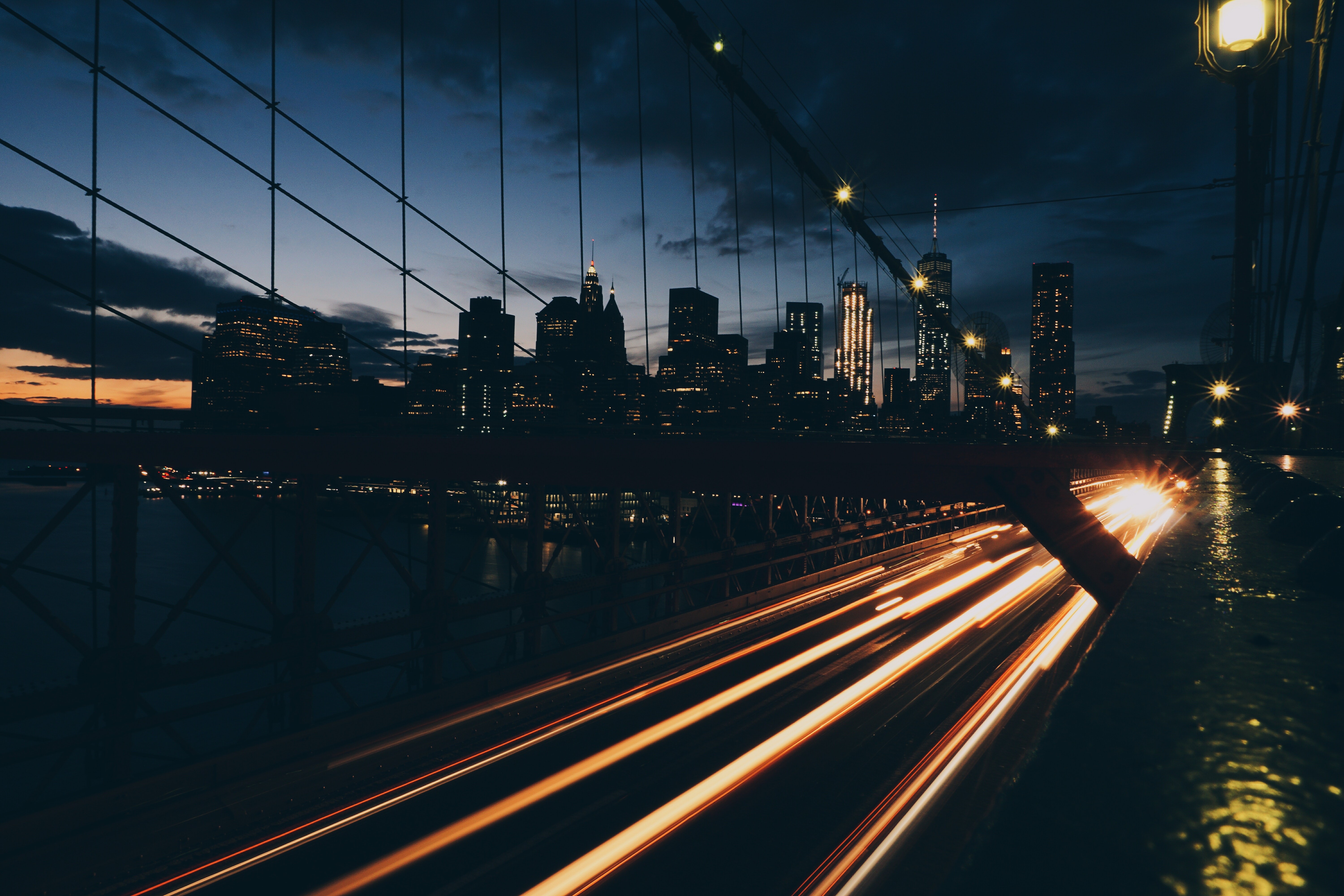 highway, light, trails, photography, hd, 4k, 5k, HD Wallpaper