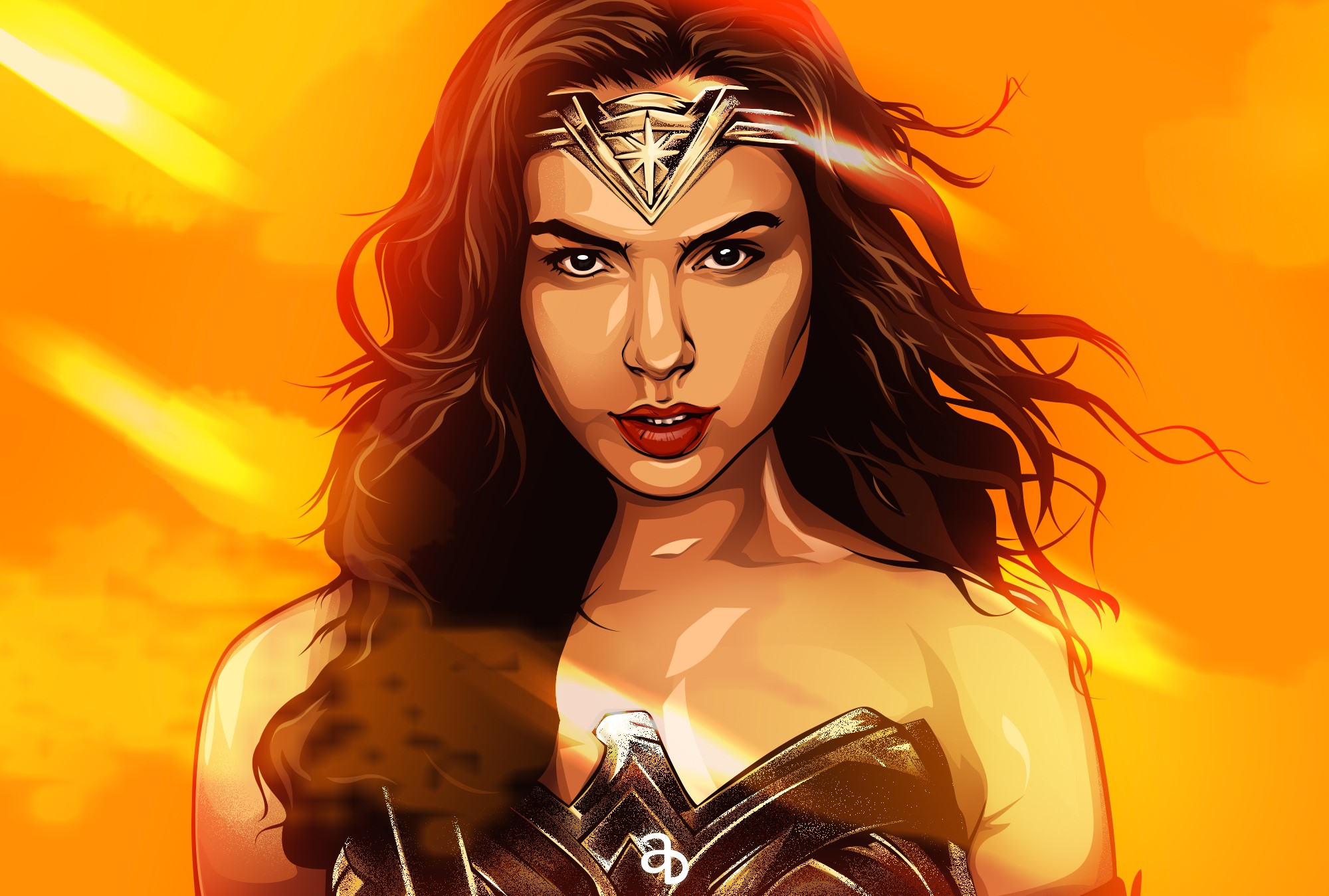 wonder woman, hd, superheroes, artist, artwork, digital art, behance, HD Wallpaper