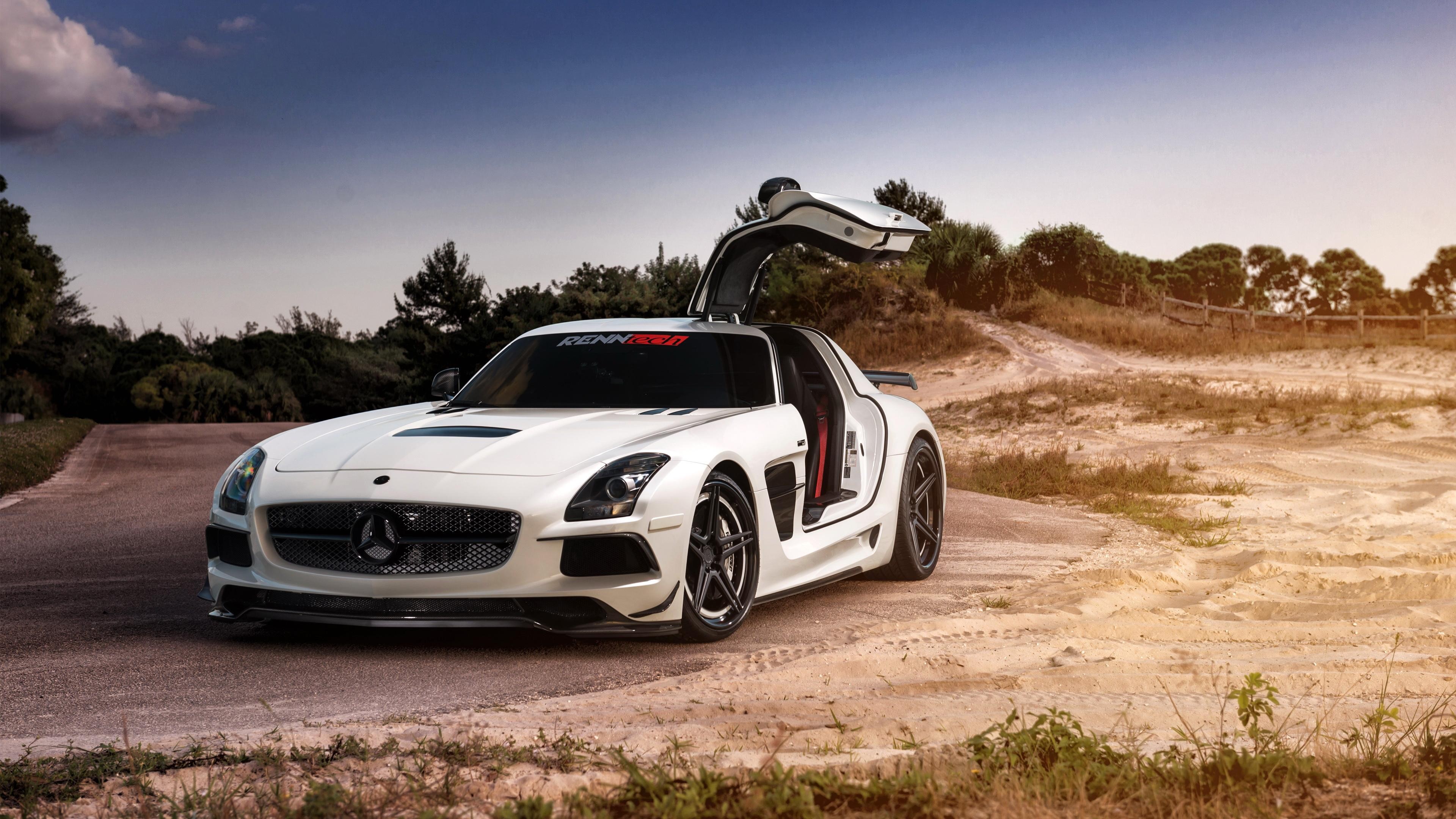 mercedes, mercedes benz, cars, sls, amg, hd, 4k, HD Wallpaper