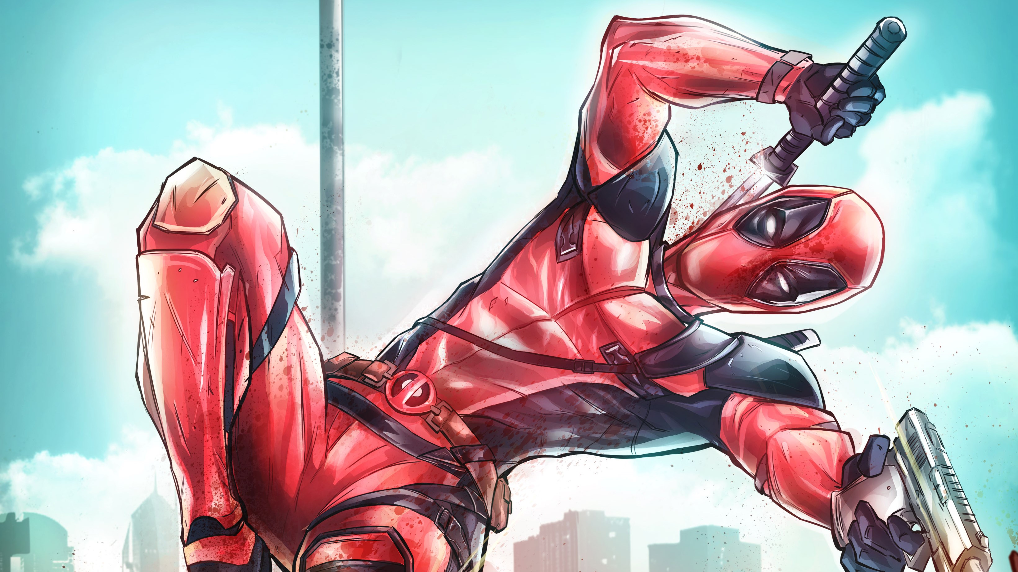 deadpool, hd, superheroes, artwork, digital art, deviantart, HD Wallpaper