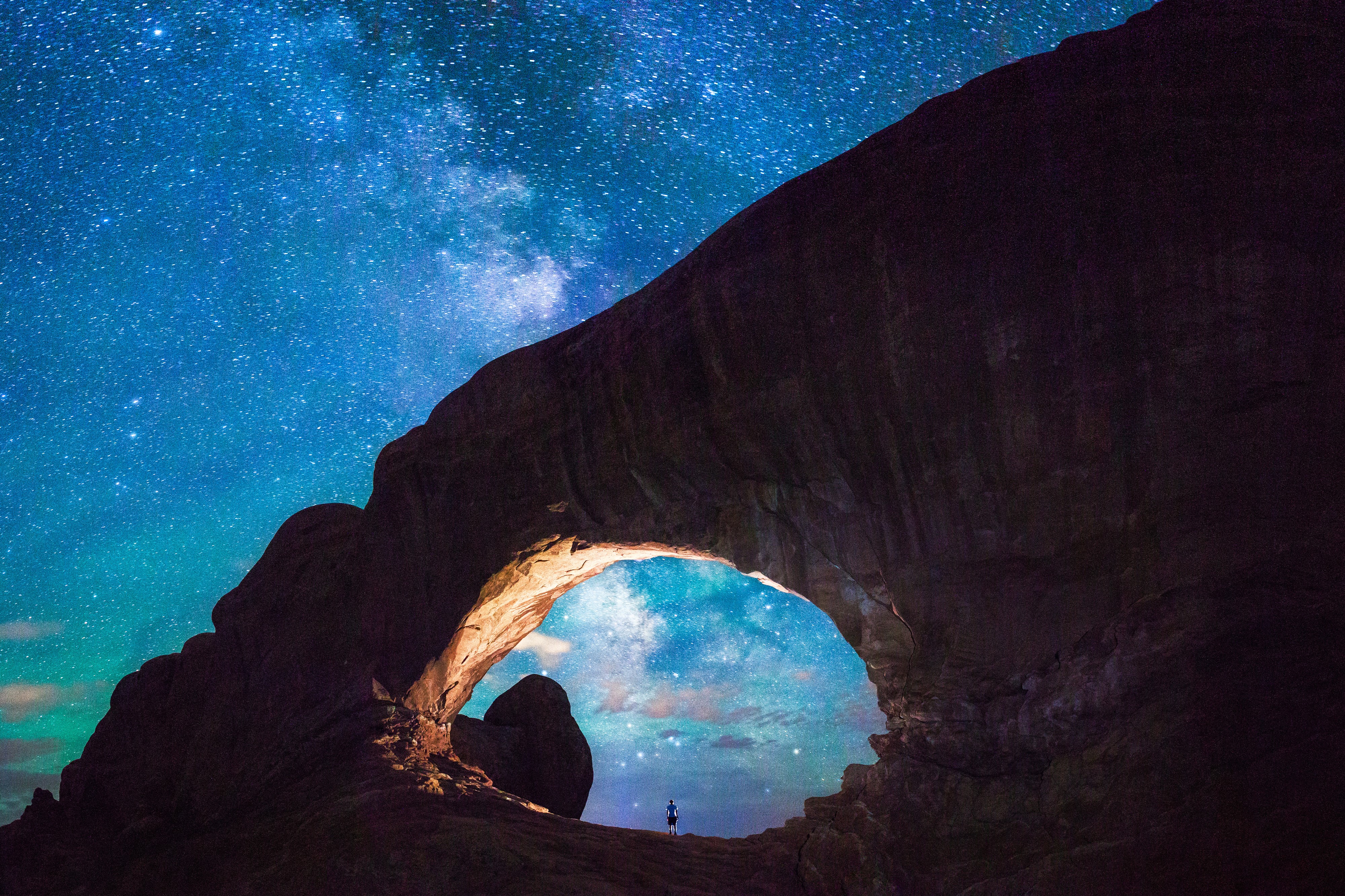 milky way, arch, nature, hd, photography, 4k, HD Wallpaper