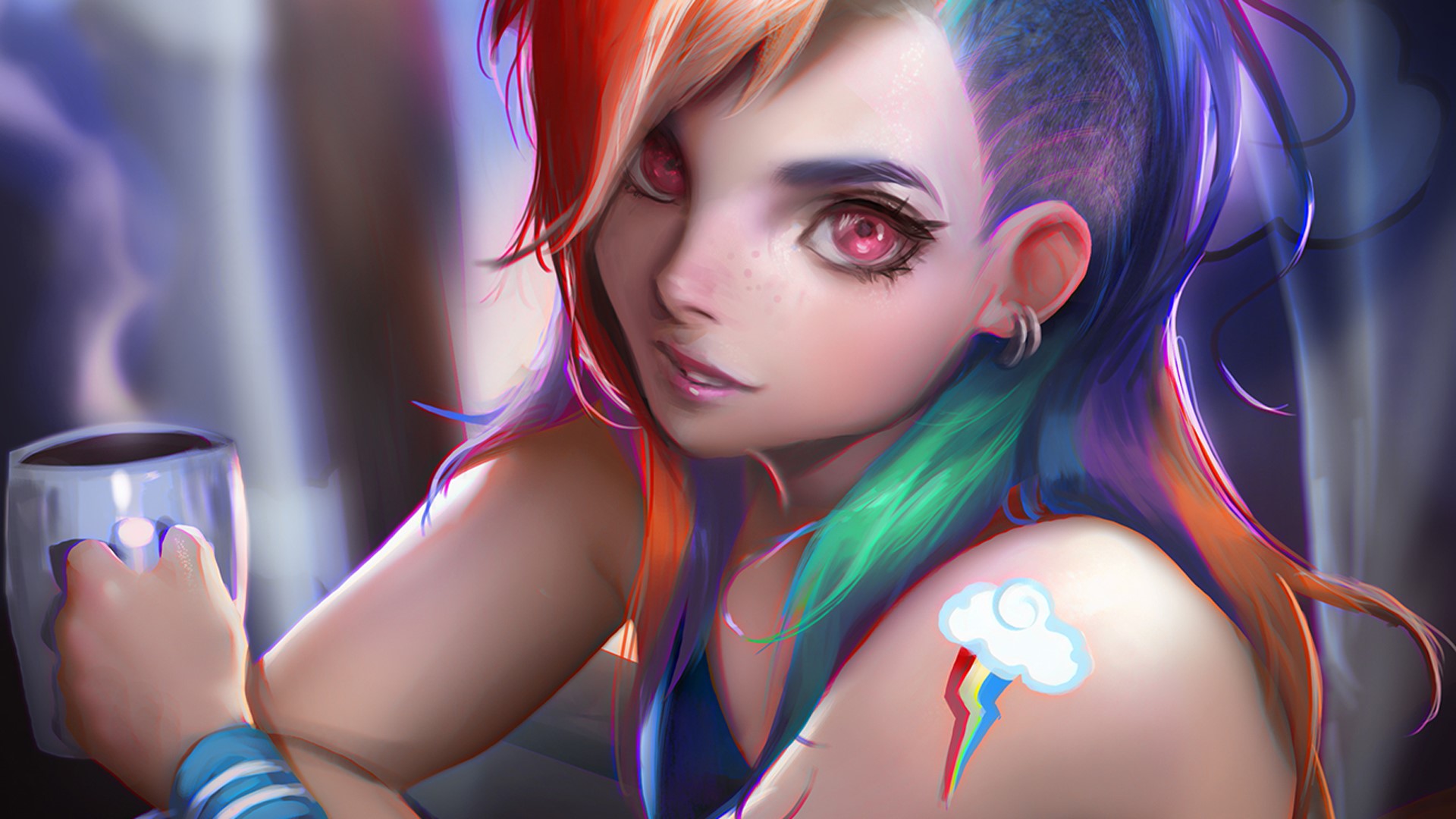 anime girl, anime, fantasy, artist, artwork, digital art, hd, HD Wallpaper
