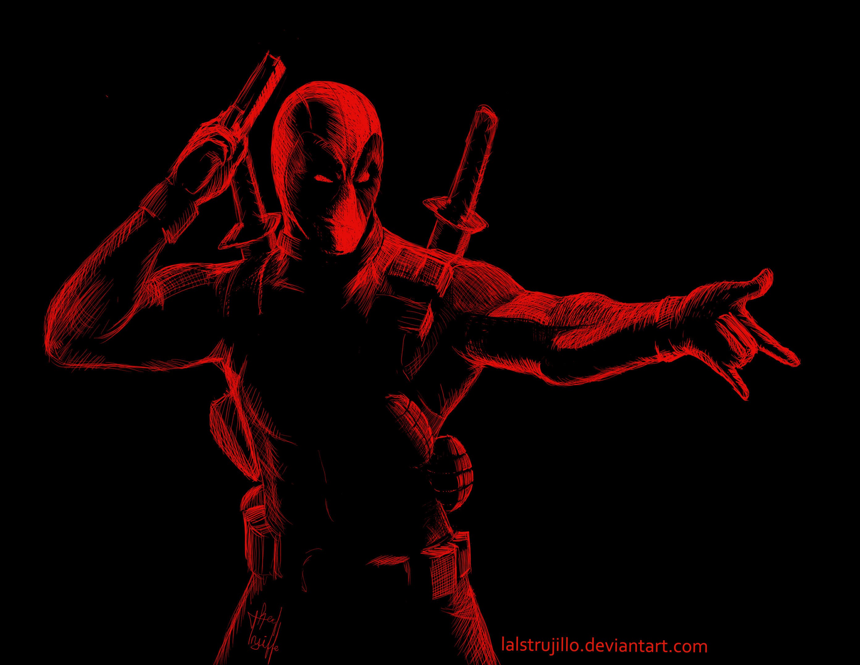 deadpool, hd, superheroes, artwork, digital art, deviantart, HD Wallpaper