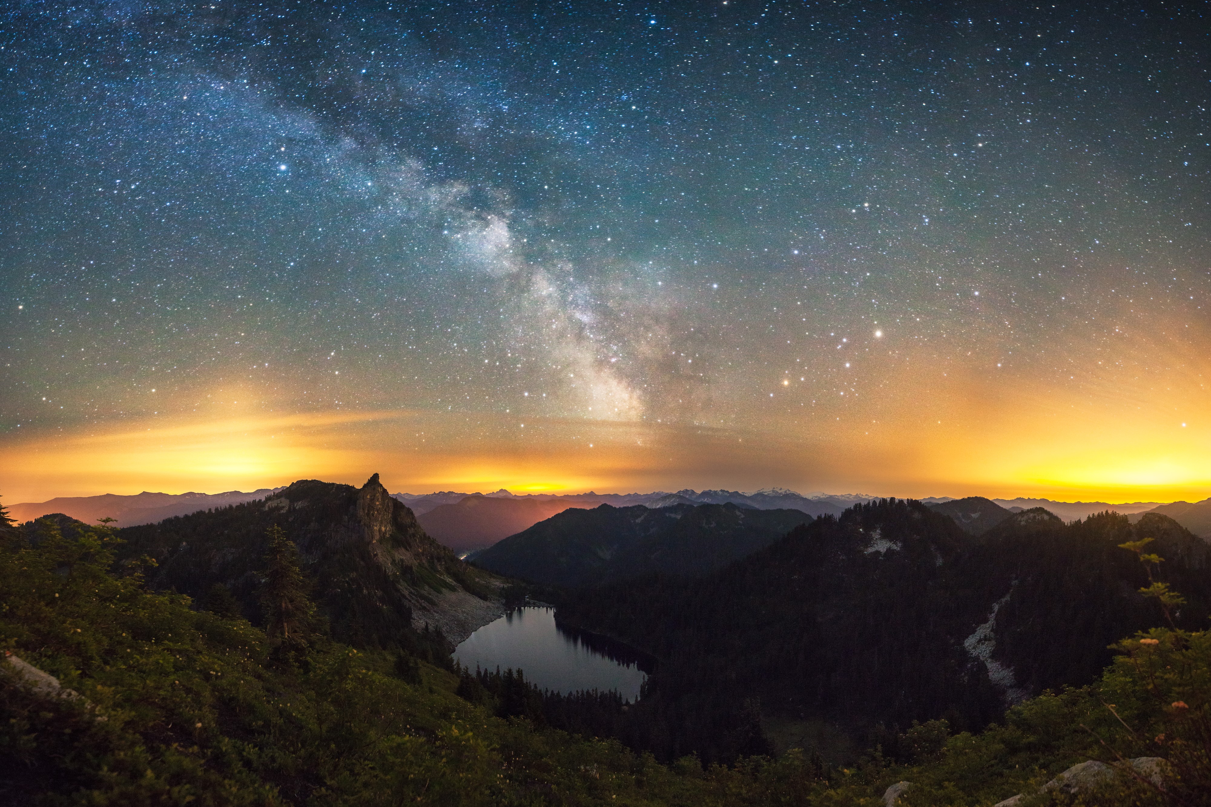 milky way, landscape, nature, hd, photography, 4k, stars, HD Wallpaper