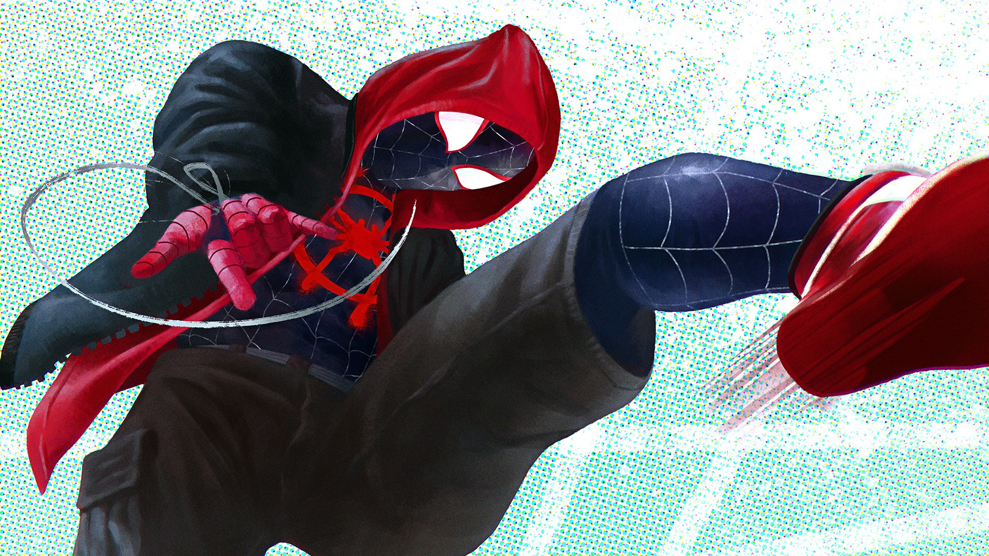 spiderman into the spider verse, spiderman, hd, superheroes, artwork, artist, digital art, behance, HD Wallpaper