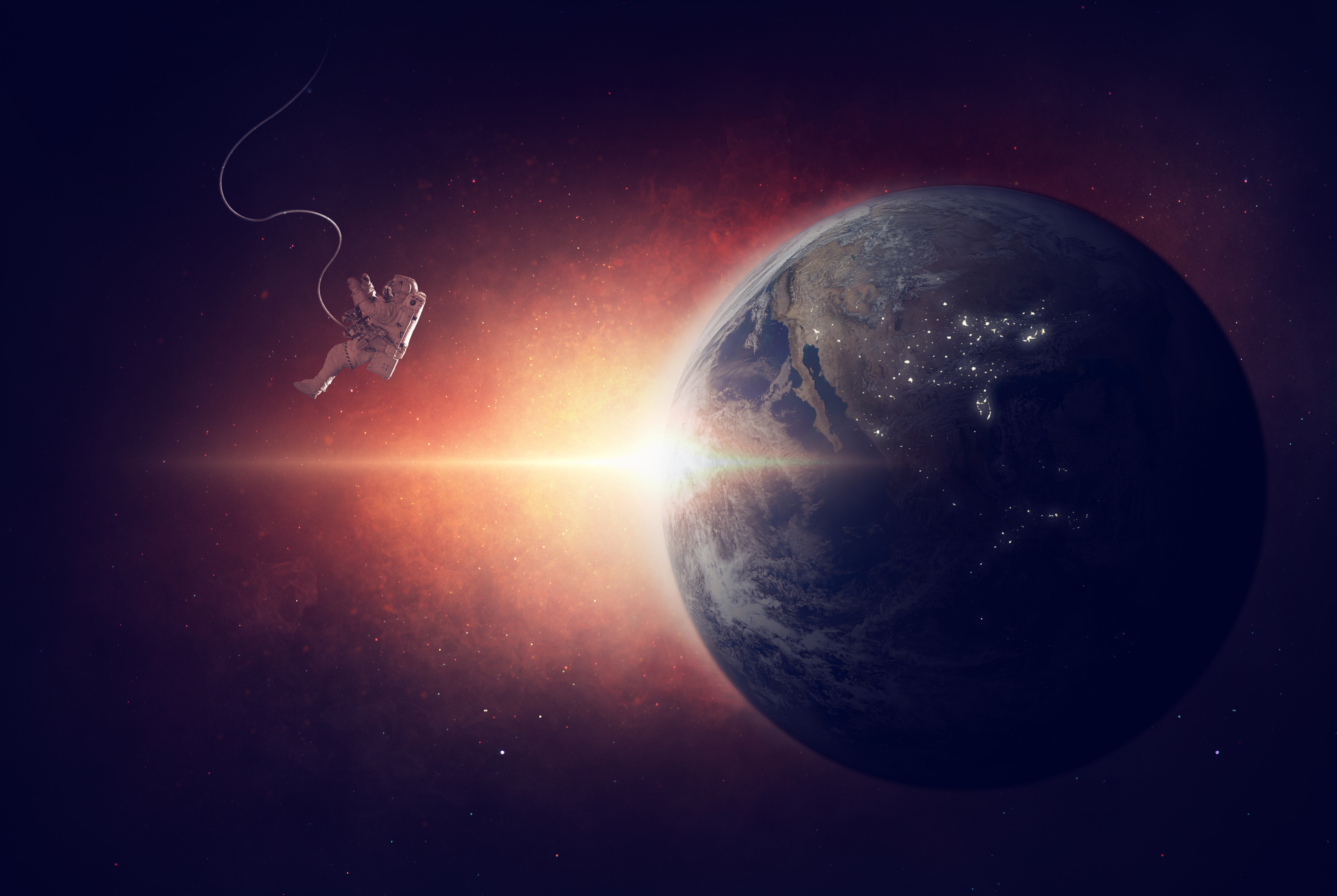 astronaut, artist, artwork, digital art, hd, space, 4k, 5k, HD Wallpaper