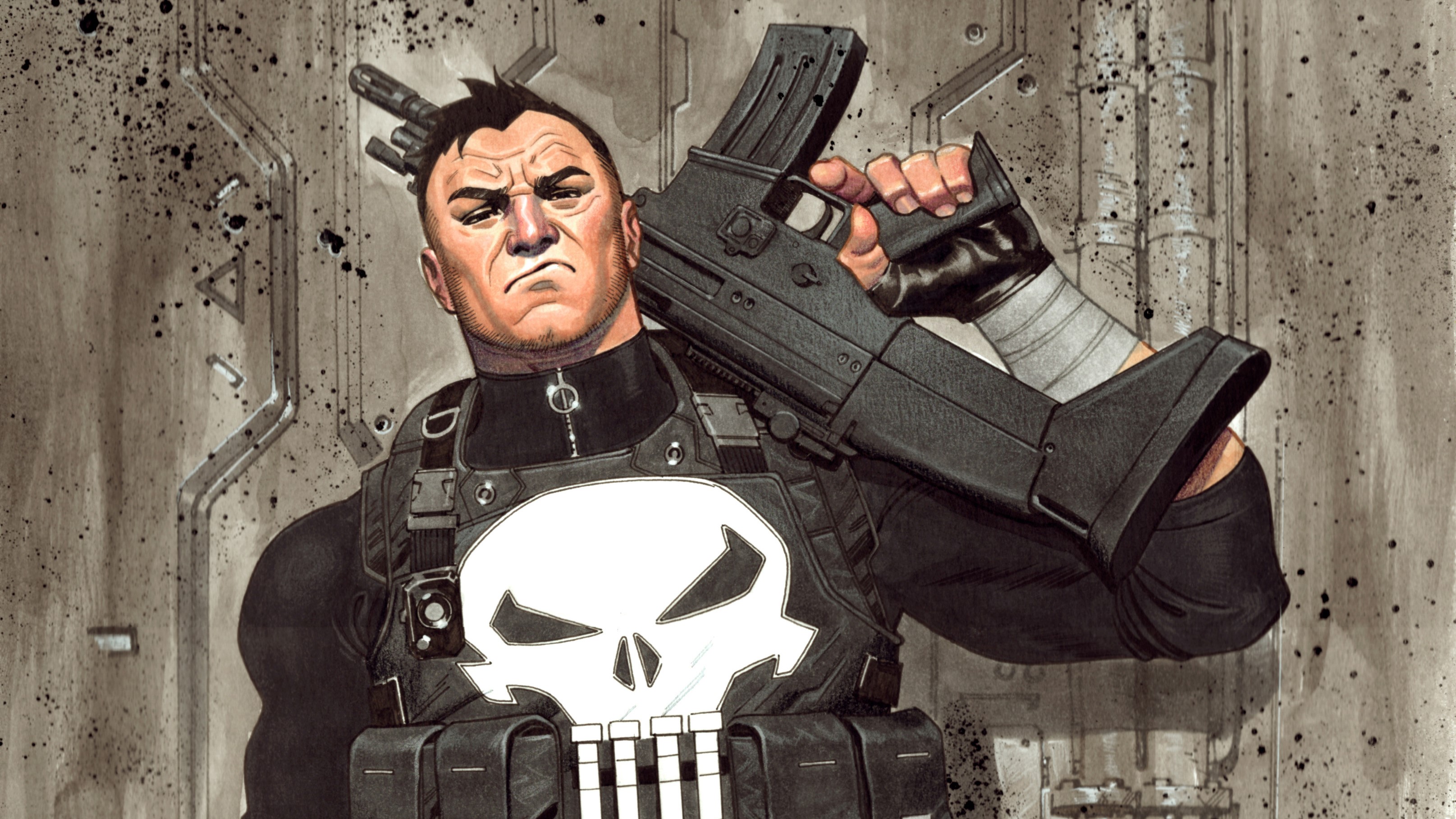 punisher, hd, 4k, artwork, artist, behance, superheroes, HD Wallpaper