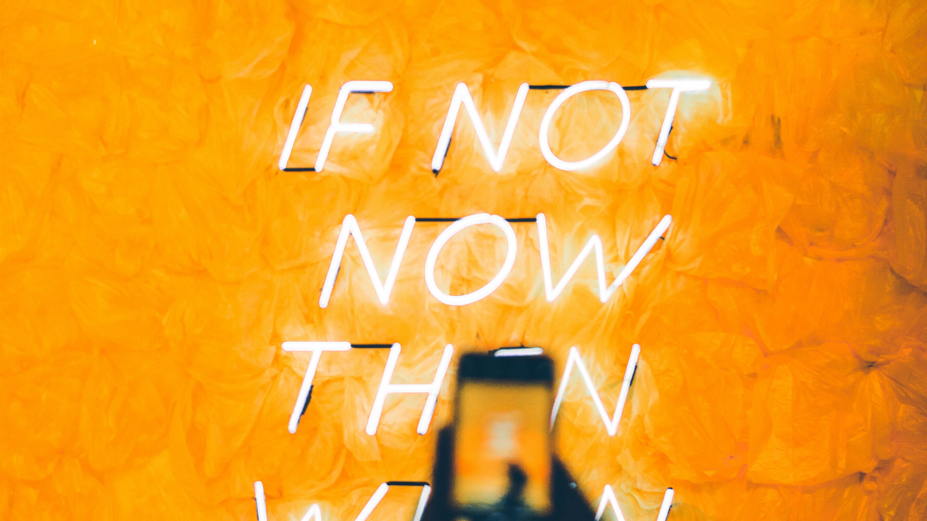 neon, text, inscription, light, glow, 4k, HD Wallpaper