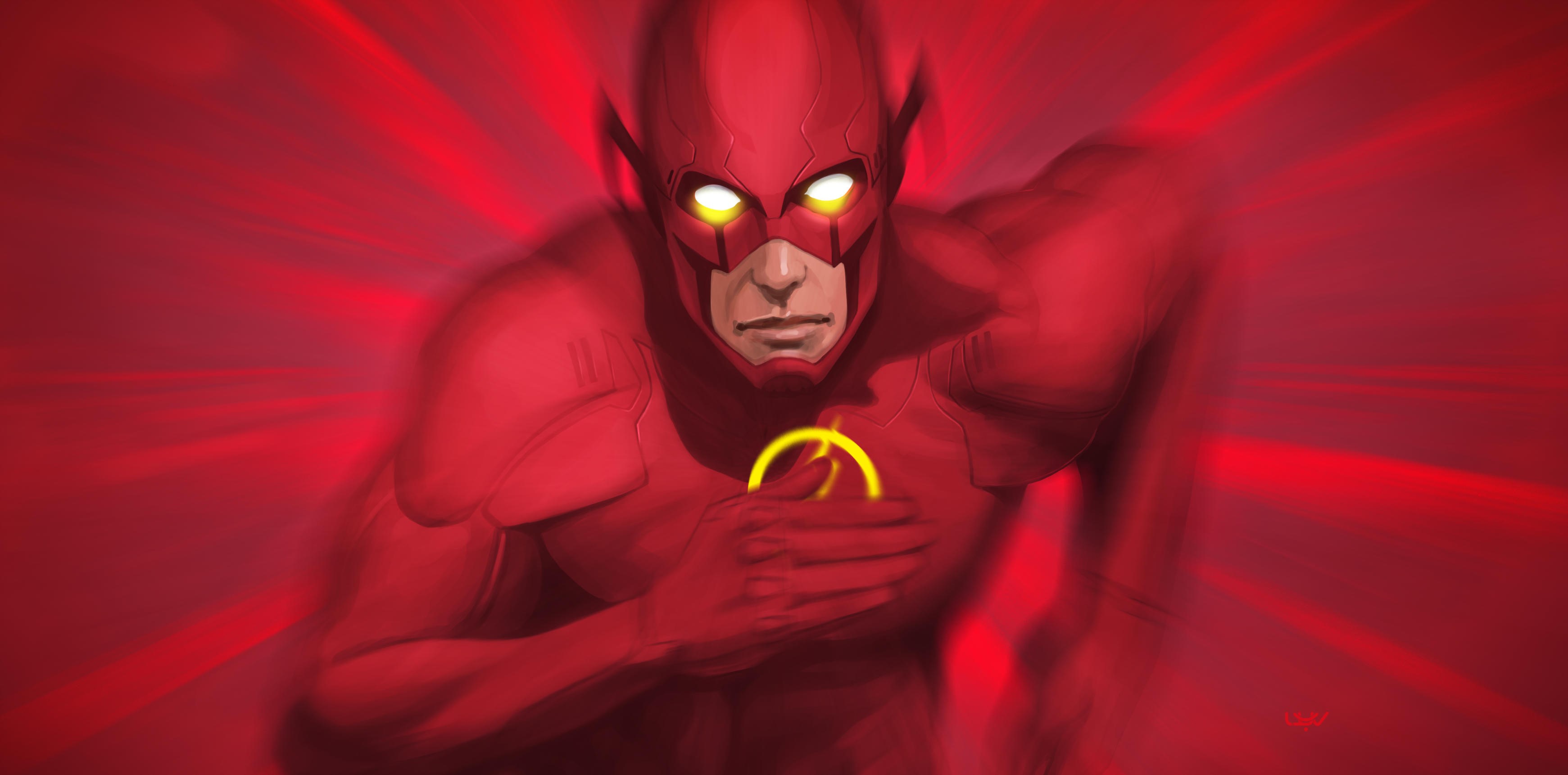 the flash, hd, superheroes, artist, artwork, digital art, deviantart, HD Wallpaper