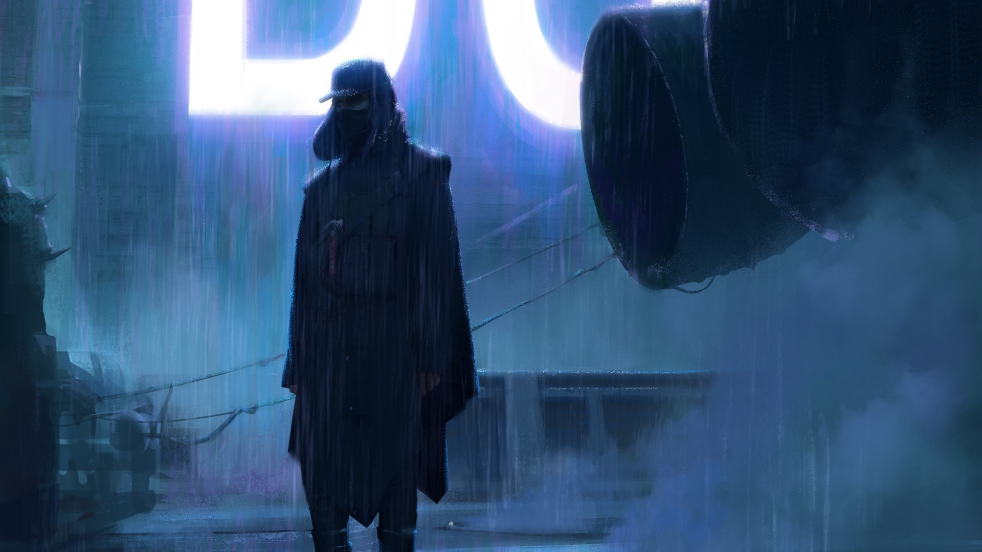 rain, artist, artwork, digital art, hd, artstation, HD Wallpaper