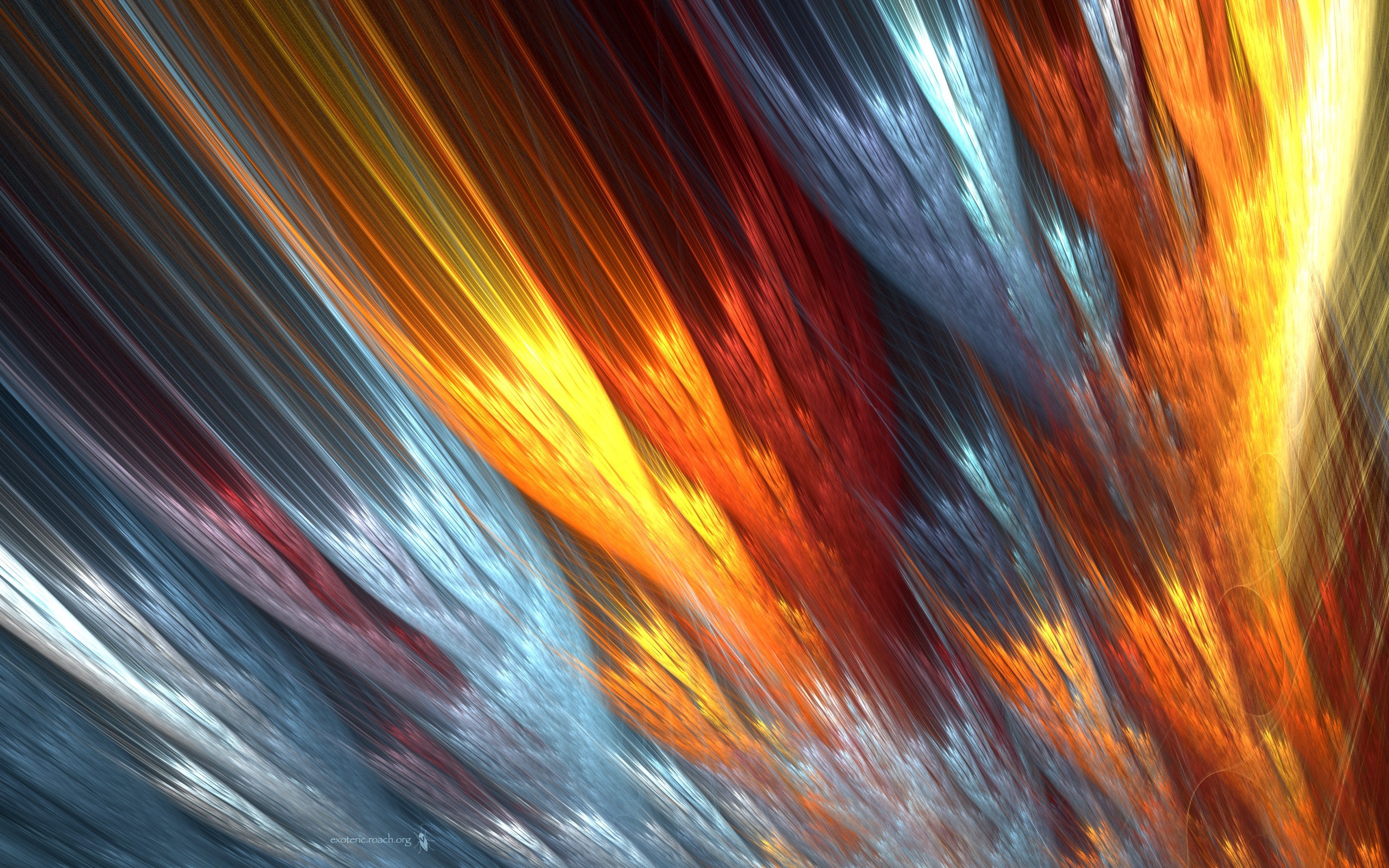 abstract, shapes, fractal, digital art, hd, HD Wallpaper
