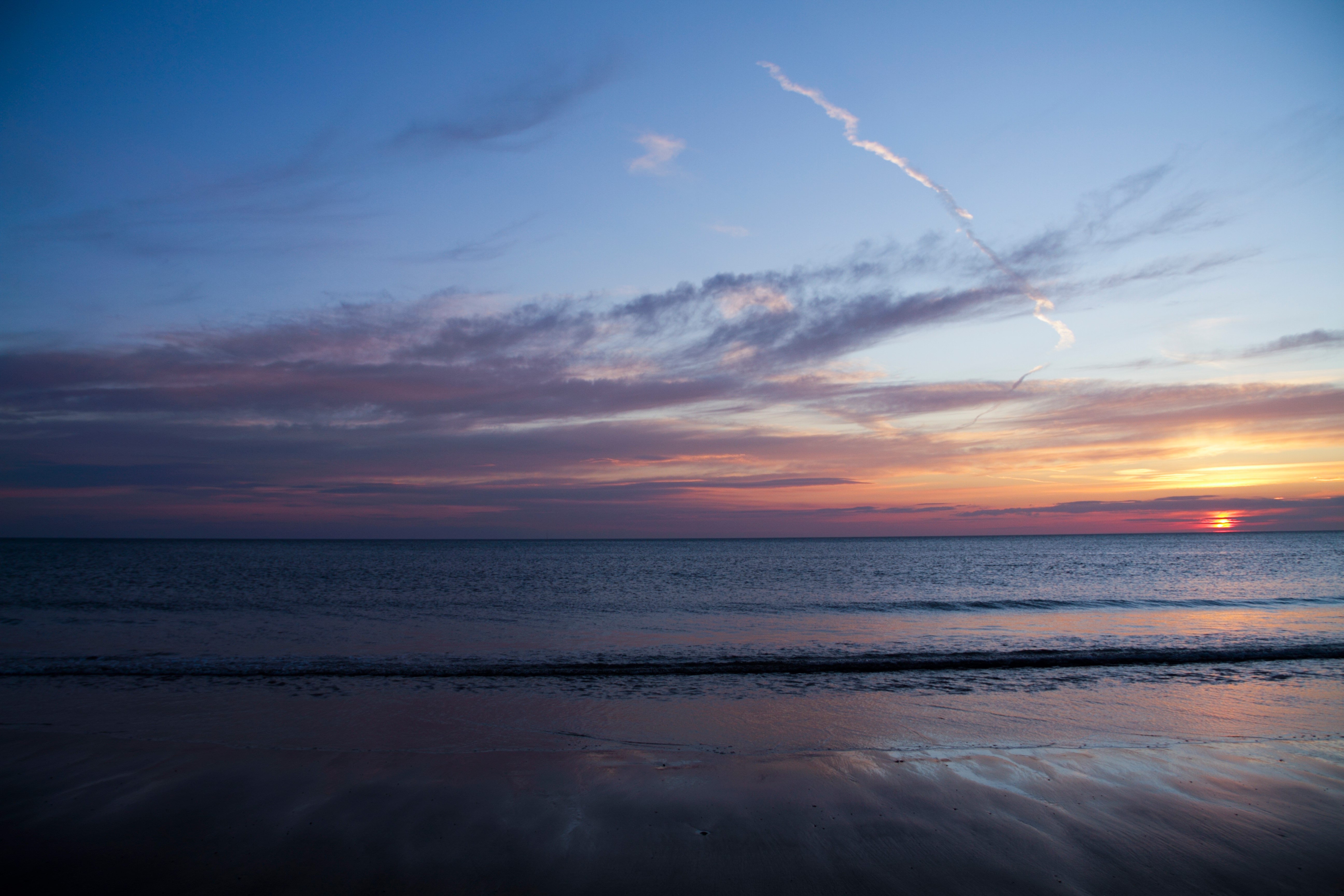 beach, sunset, nature, hd, 4k, 5k, deviantart, HD Wallpaper