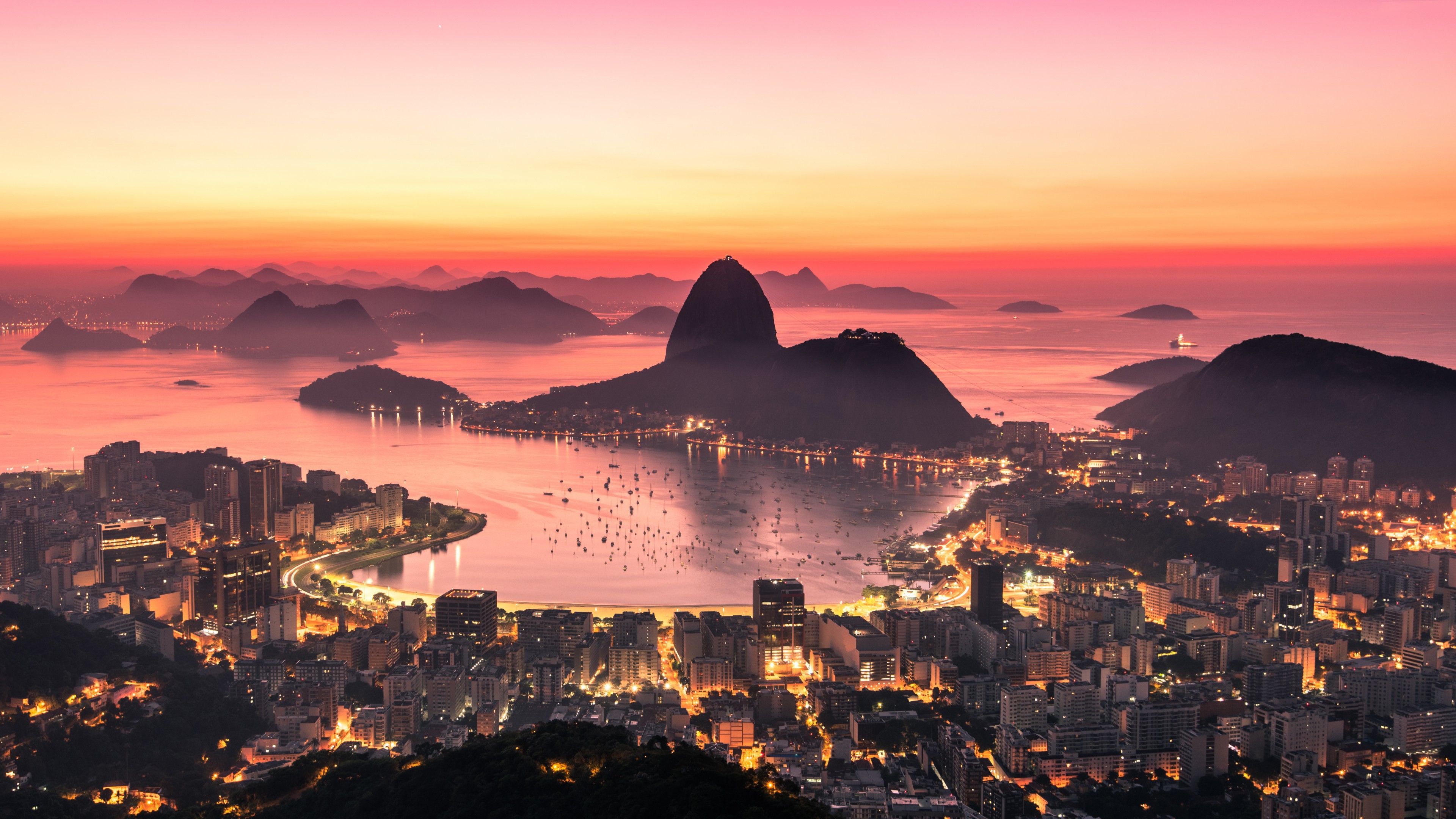 rio de janeiro, world, sunrise, hd, 4k, HD Wallpaper