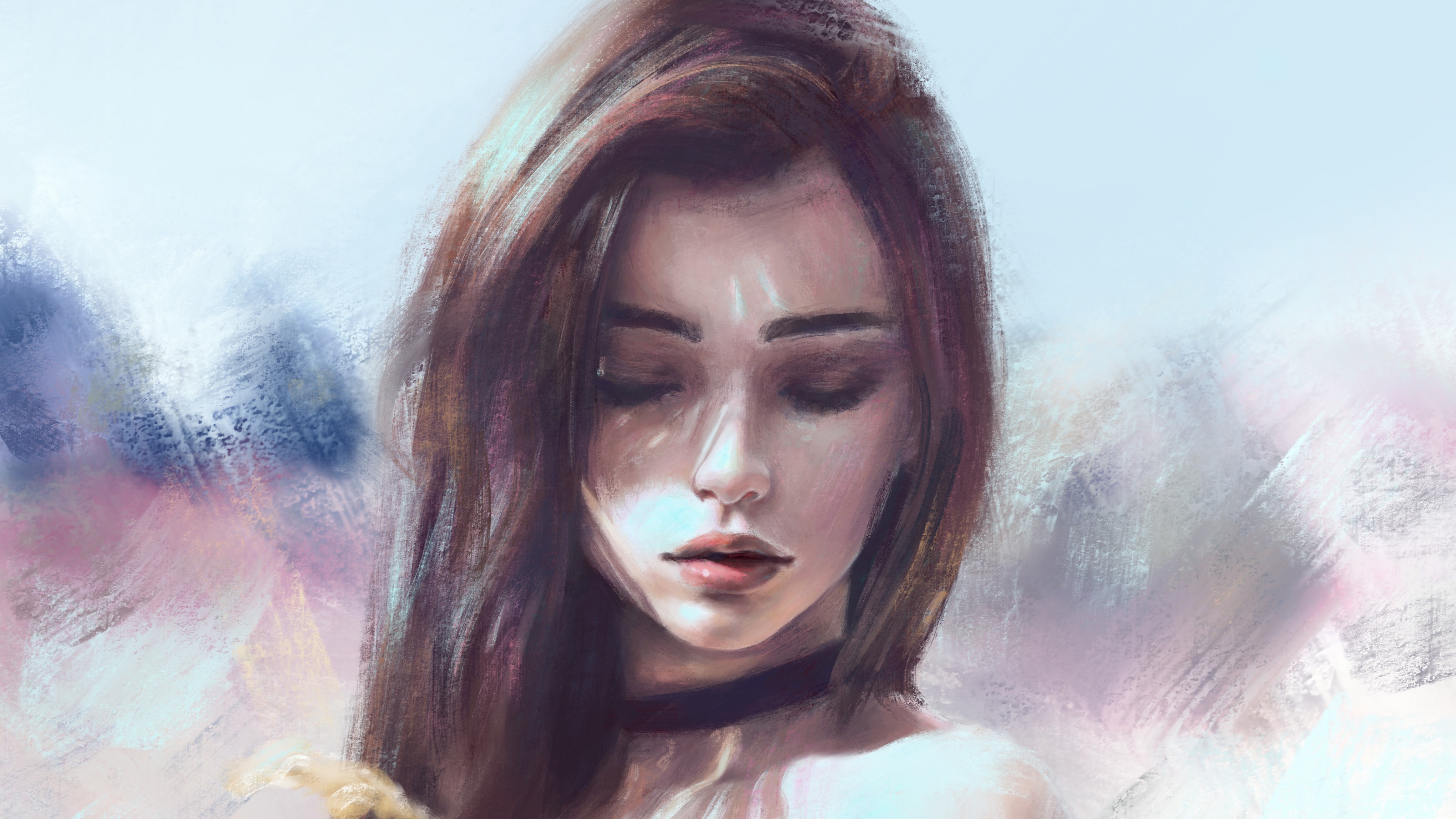 fantasy girls, hd, 4k, artist, artwork, digital art, HD Wallpaper