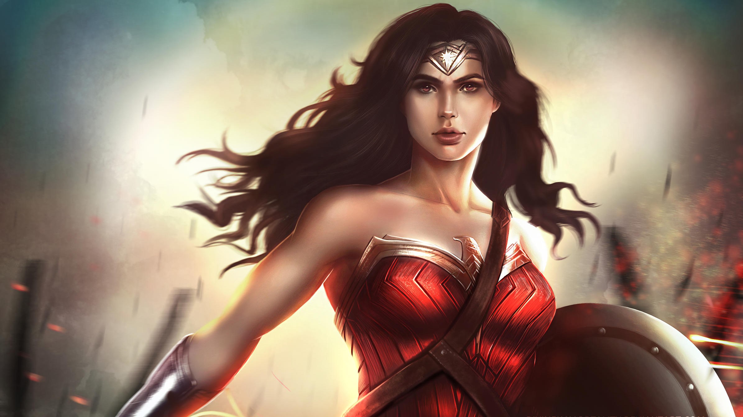 wonder woman, hd, superheroes, artist, artwork, digital art, deviantart, HD Wallpaper