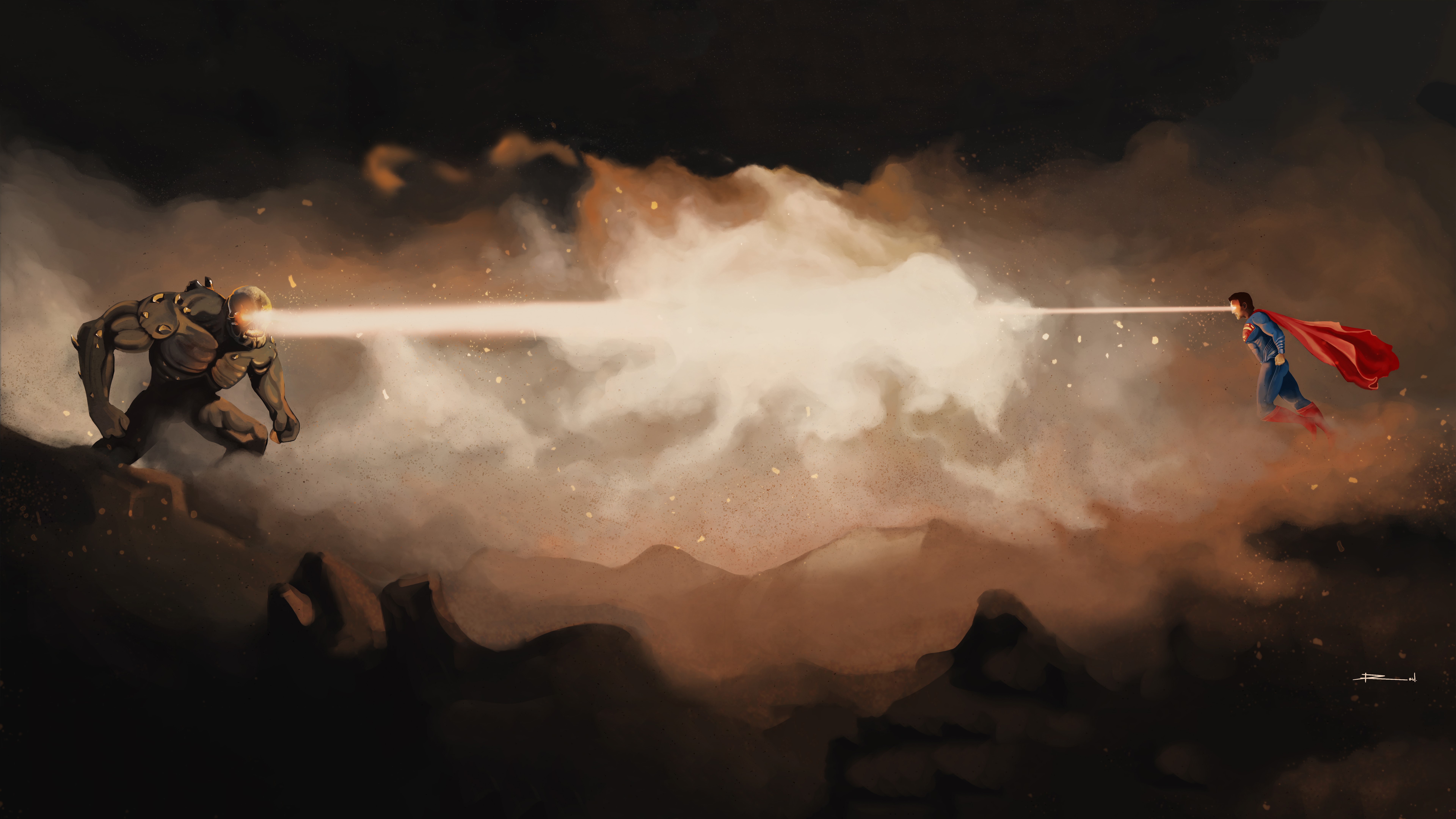 superman, doomsday, superheroes, hd, 4k, 5k, 8k, deviantart, artwork, HD Wallpaper
