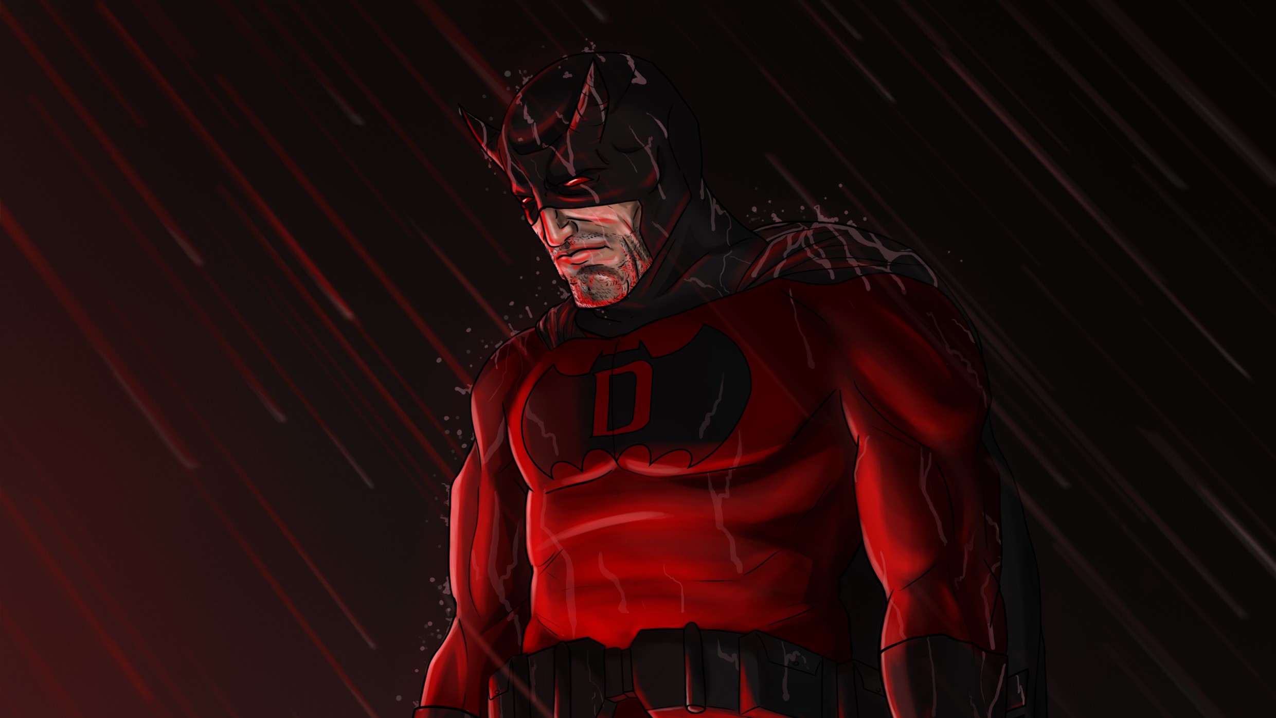 daredevil, hd, superheroes, artwork, behance, HD Wallpaper