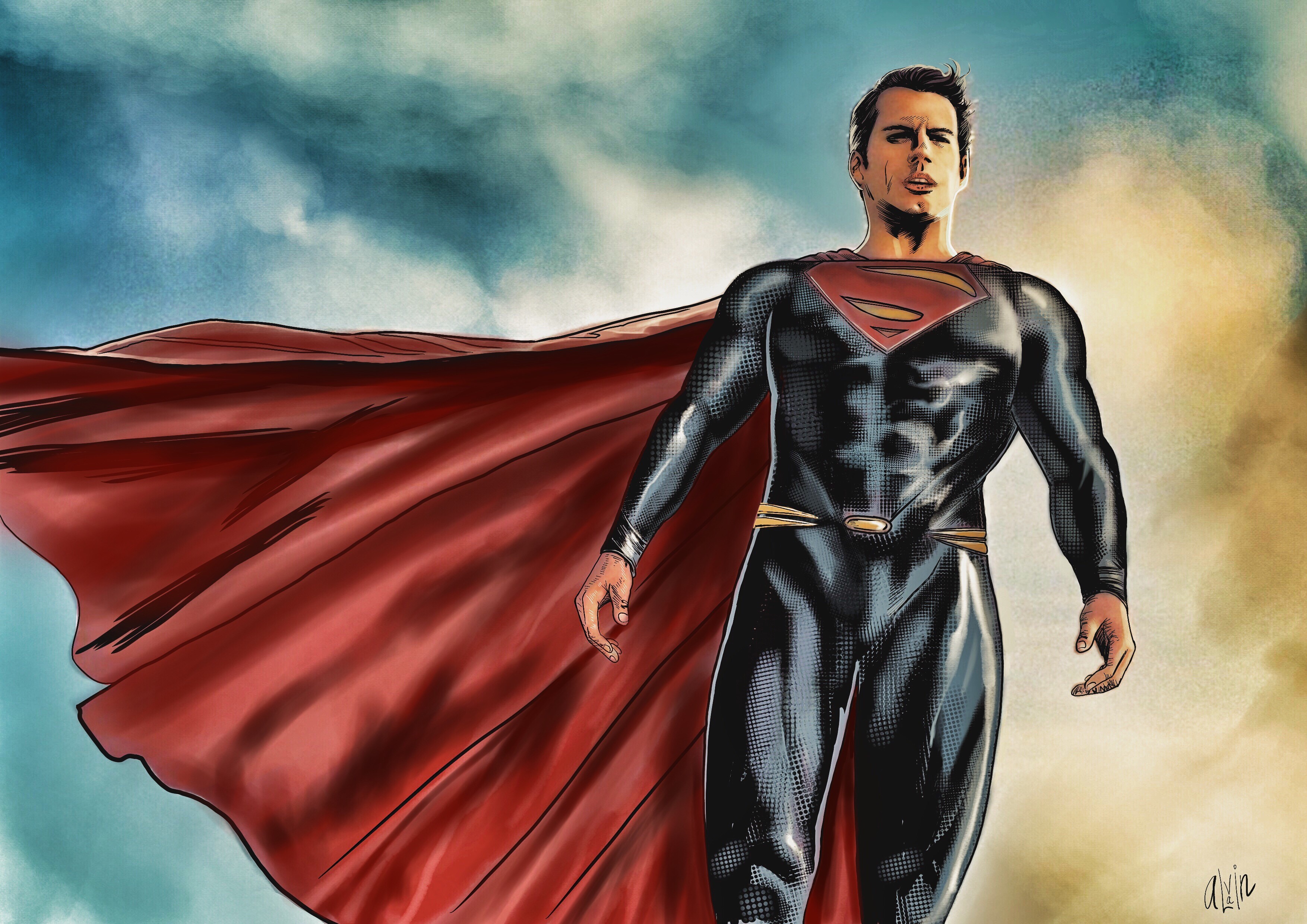 superman, hd, 4k, superheroes, digital art, behance, HD Wallpaper