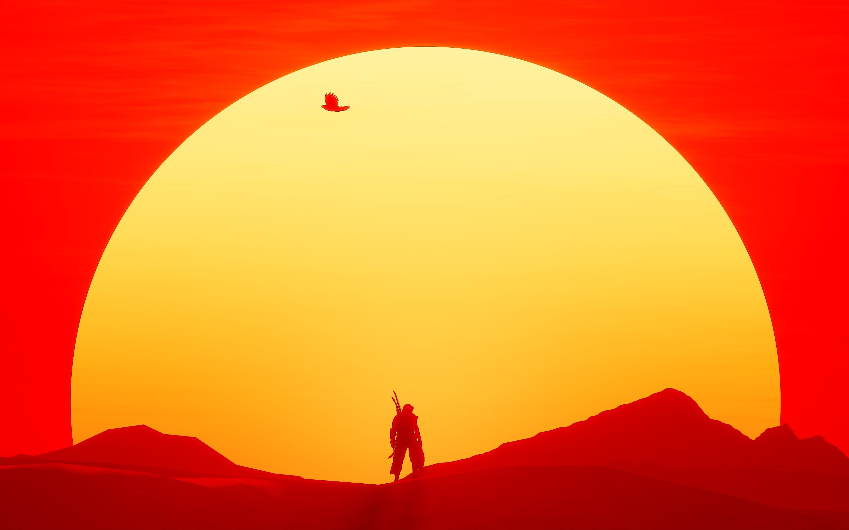 assassins creed odyssey, assassins creed, 2018 games, games, hd, 4k, minimalism, minimalist, HD Wallpaper