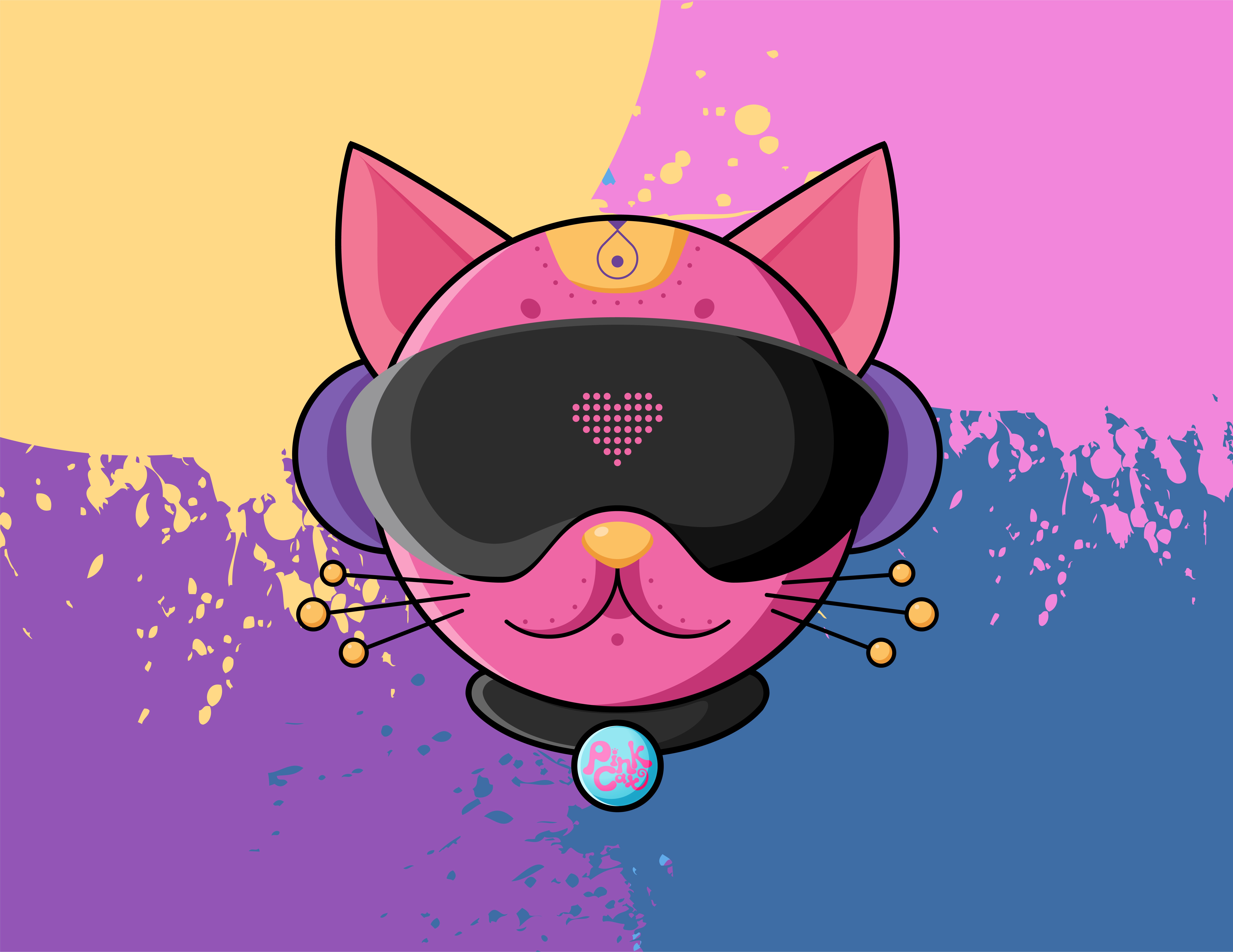 artist, artwork, hd, 4k, 5k, 8k, cat, dribbble, HD Wallpaper