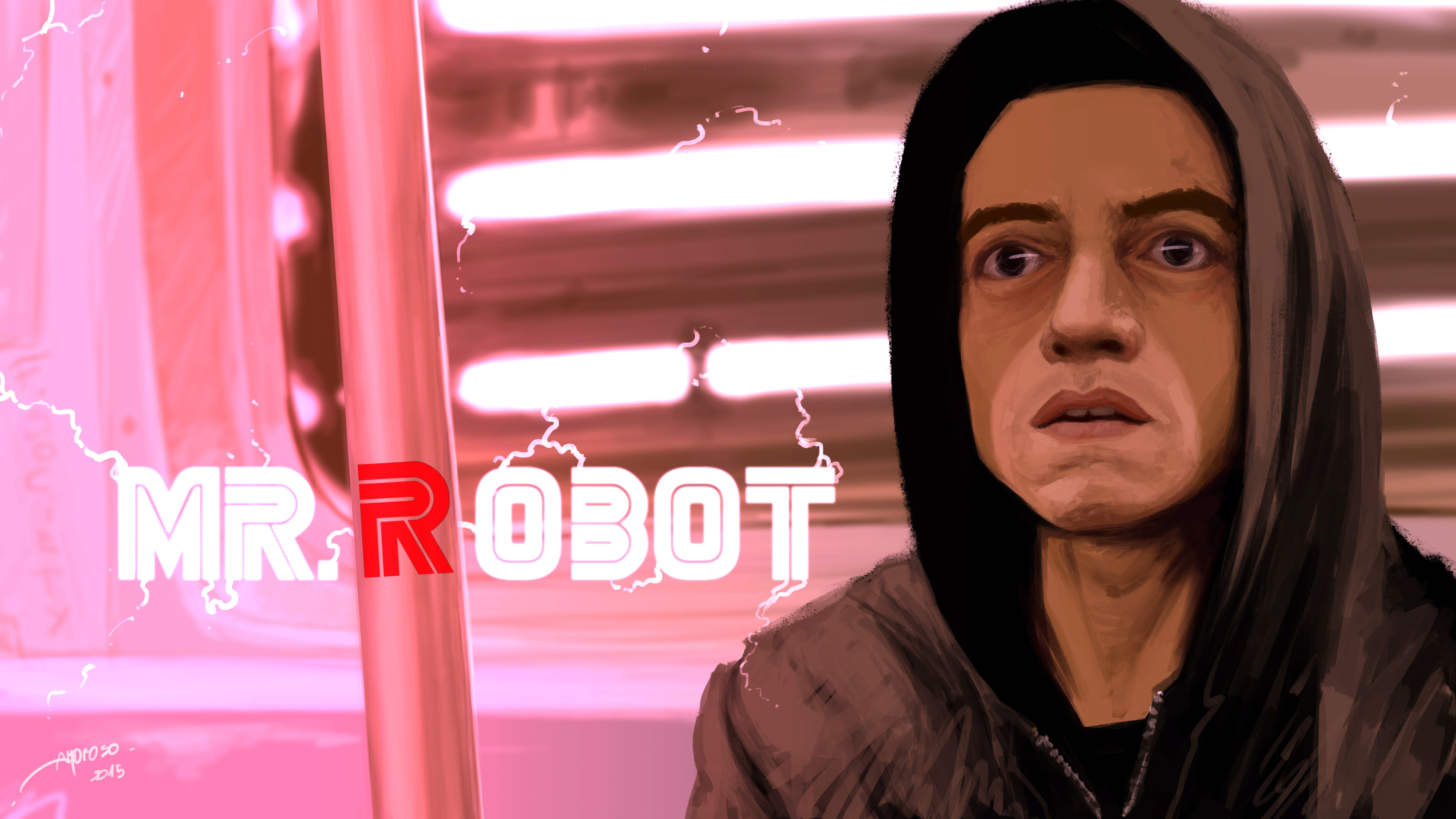 mr robot, tv shows, artist, artwork, digital art, hd, 4k, 5k, 8k, HD Wallpaper
