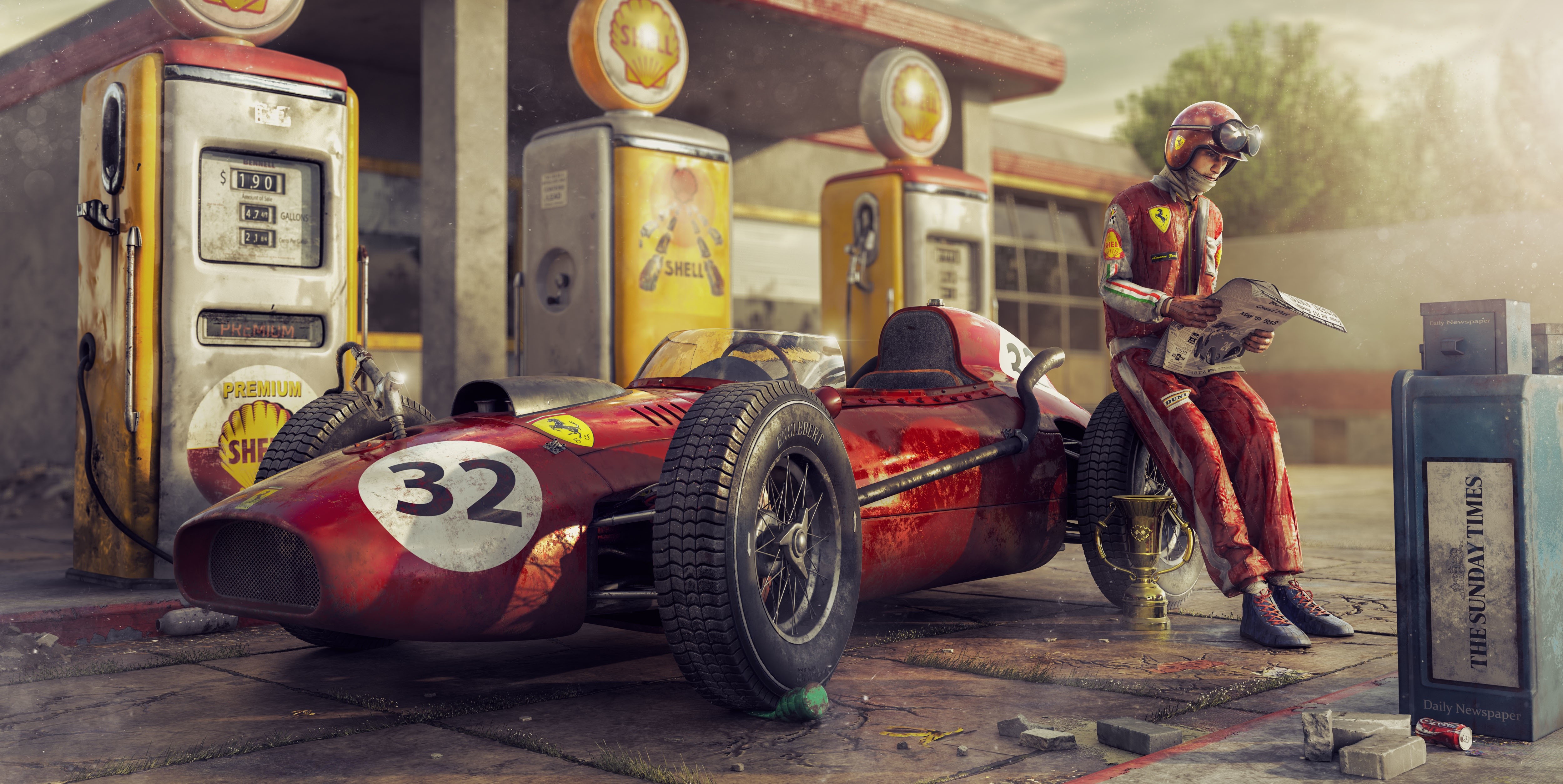 cars, artist, artwork, hd, artstation, 4k, 5k, HD Wallpaper