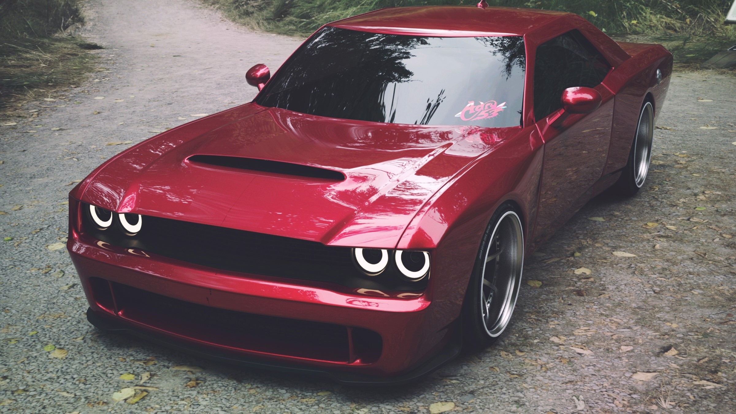 dodge challenger, dodge, cars, hd, deviantart, HD Wallpaper