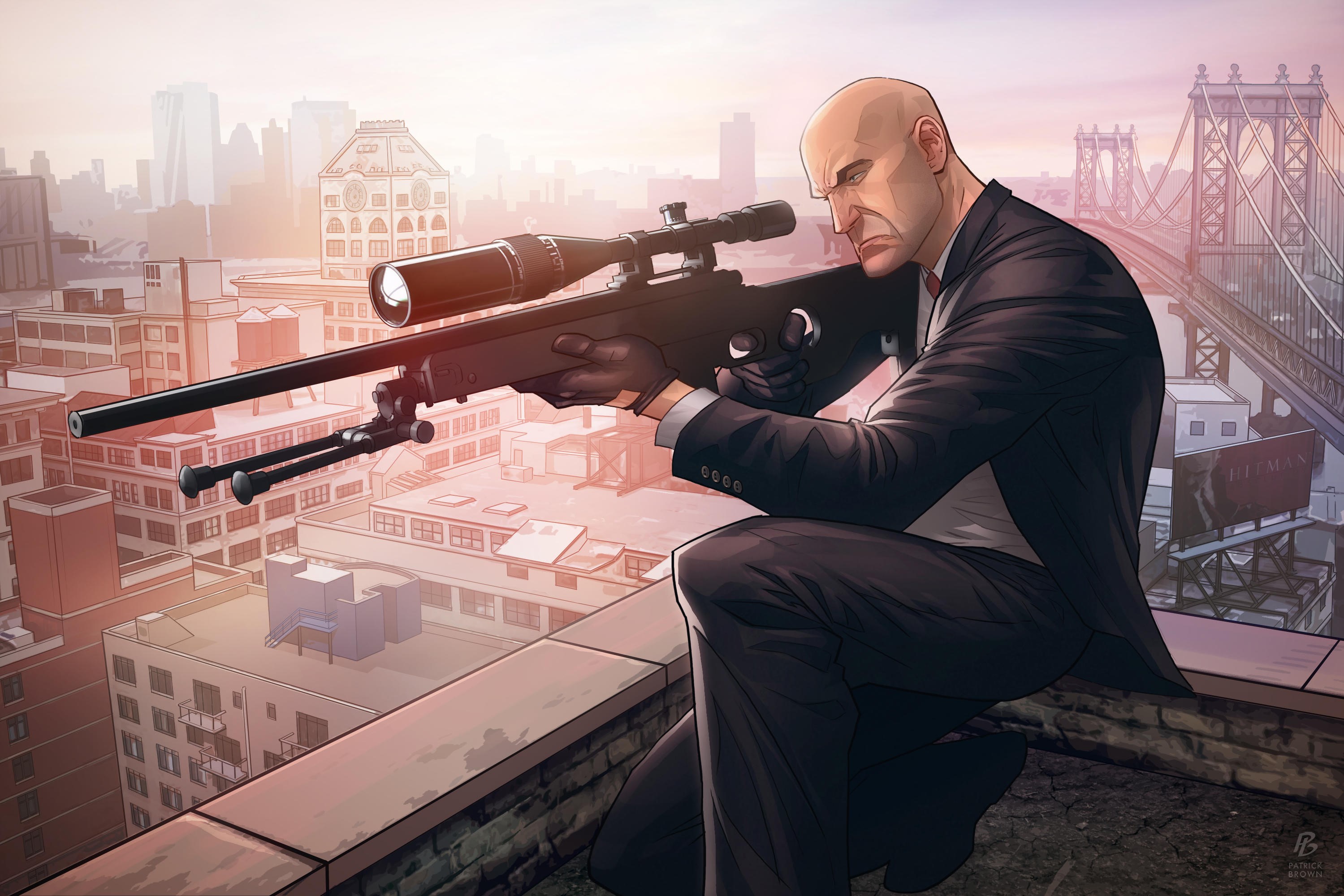 hitman, games, hd, artwork, digital art, deviantart, artist, HD Wallpaper