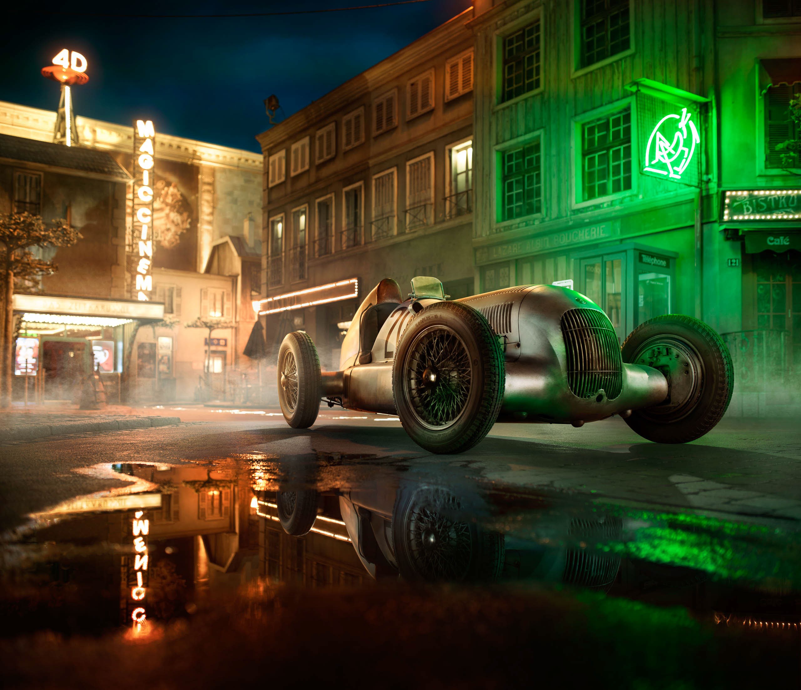 mercedes w25, mercedes, vintage cars, cars, hd, behance, HD Wallpaper