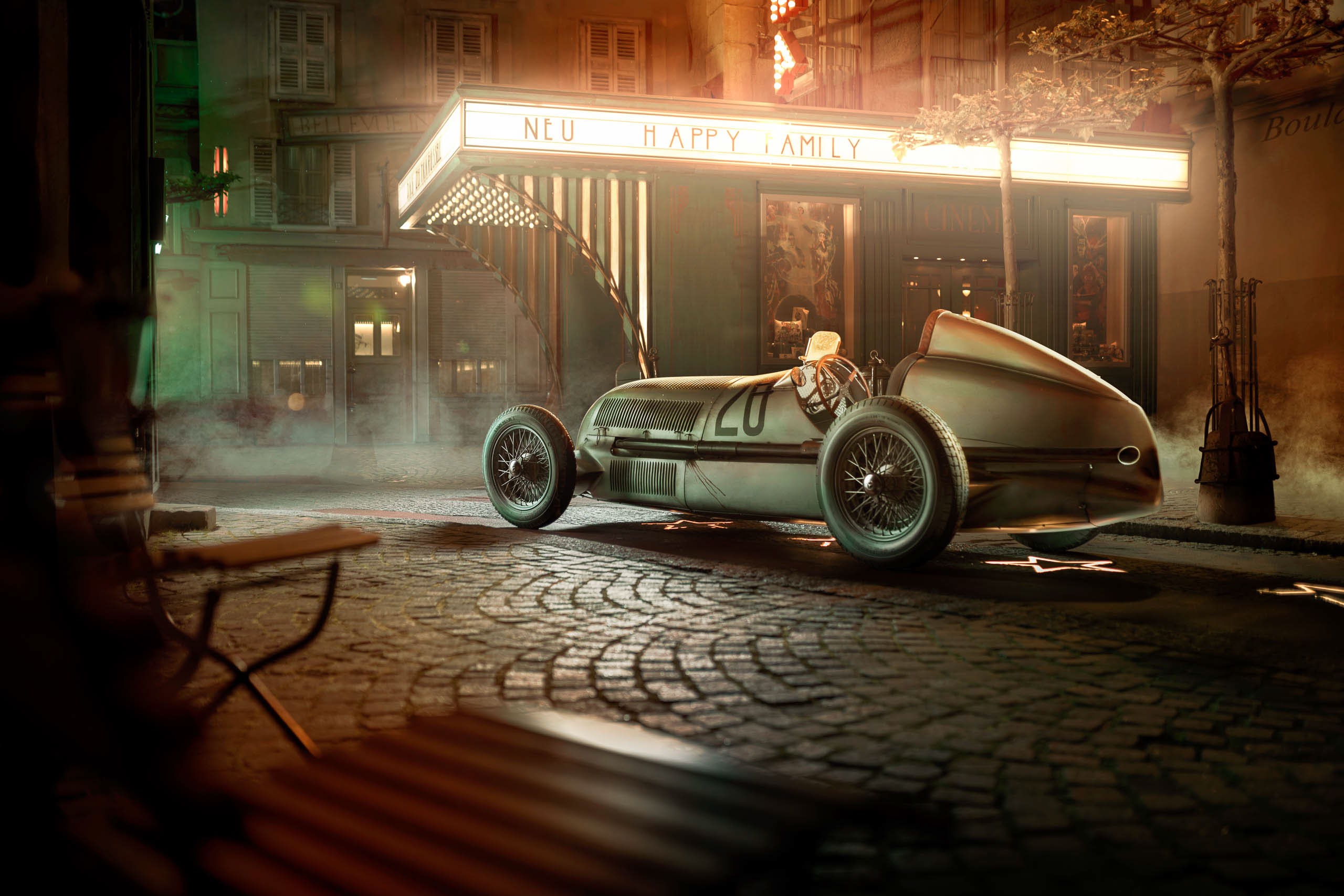 mercedes w25, mercedes, vintage cars, cars, hd, behance, HD Wallpaper