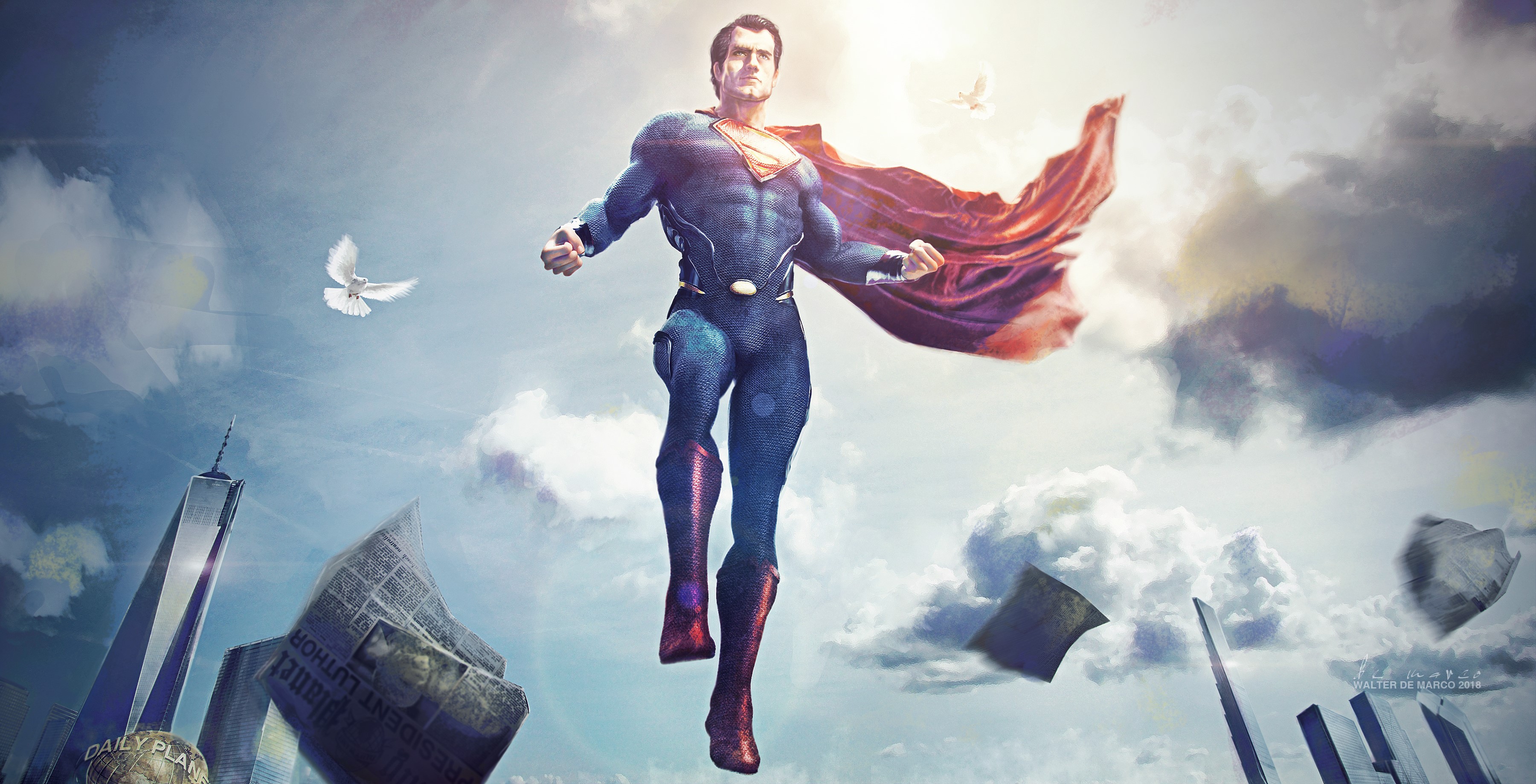 superman, superheroes, hd, digital art, artwork, 4k, behance, HD Wallpaper
