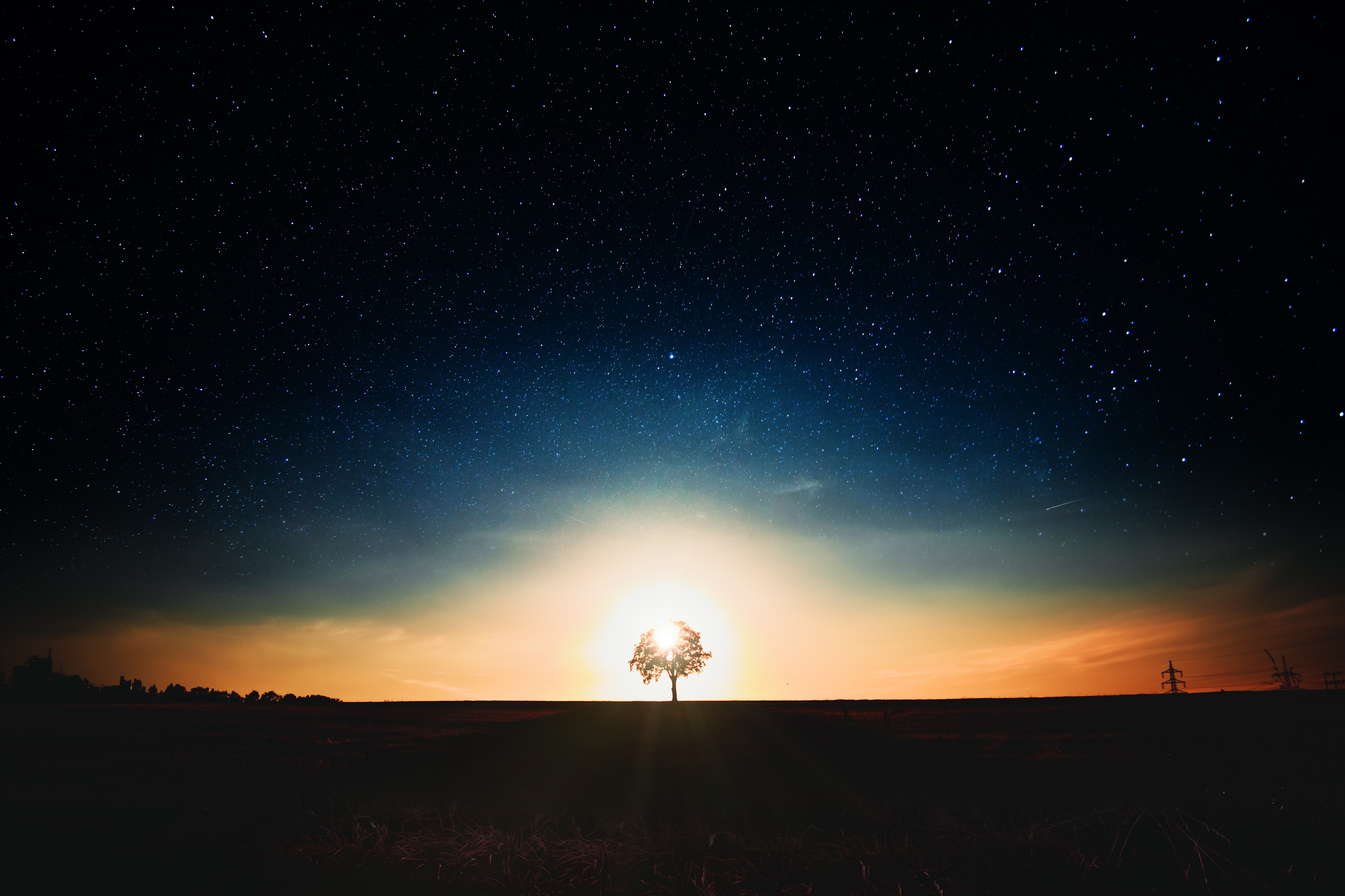 tree, landscape, nature, hd, dark, 4k, 5k, photography, HD Wallpaper