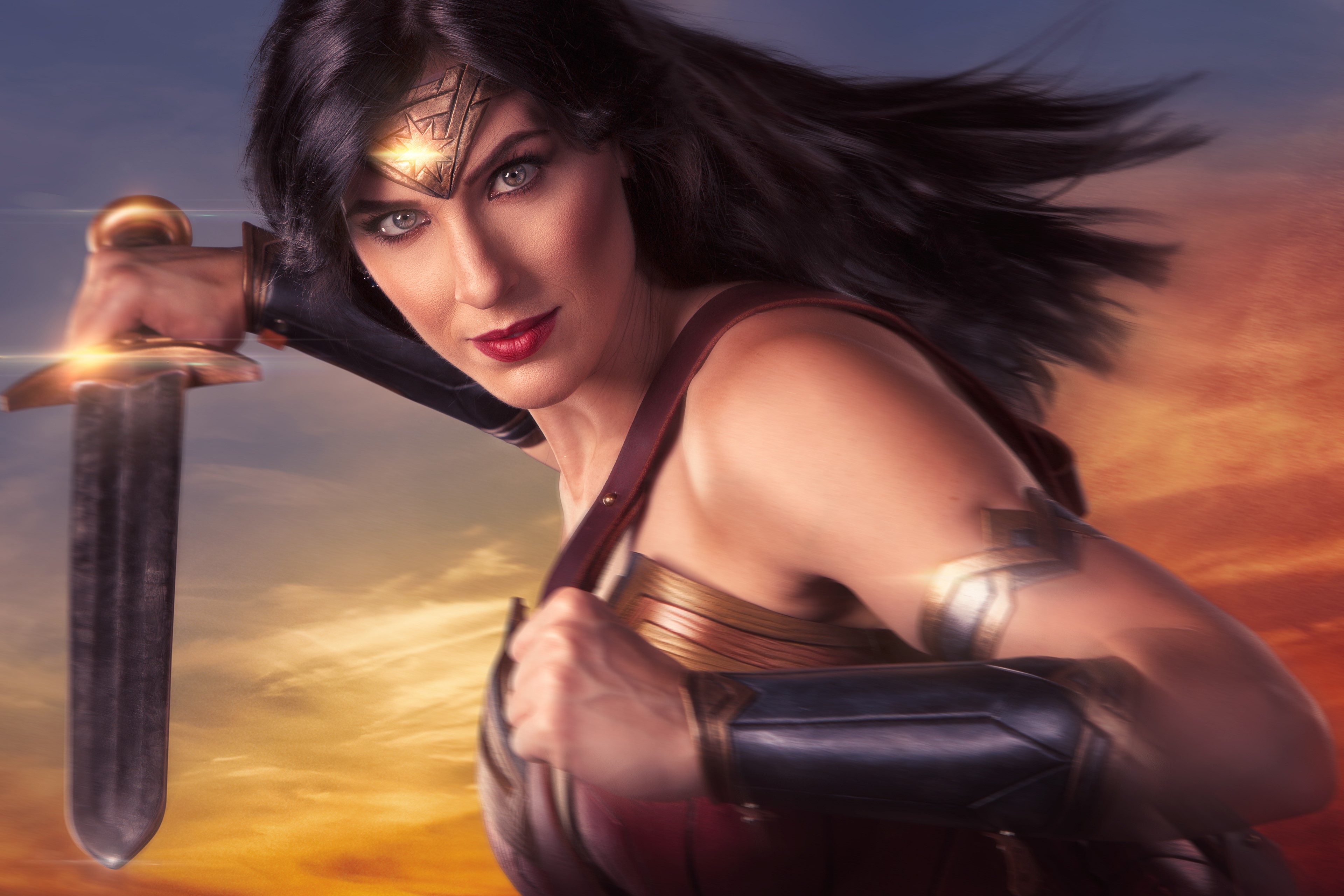 wonder woman, superheroes, hd, 4k, artist, cosplay, HD Wallpaper