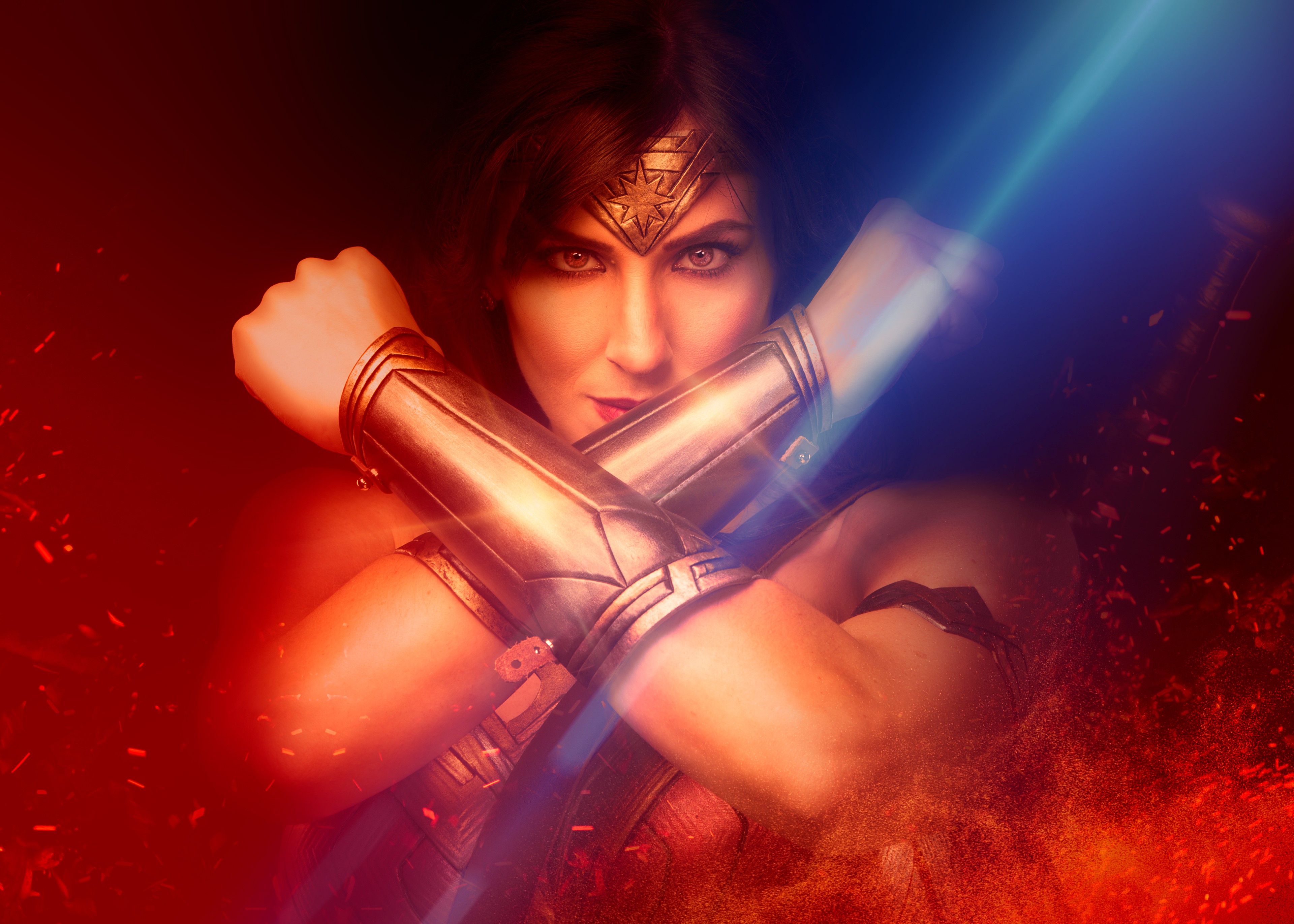 wonder woman, superheroes, hd, 4k, cosplay, artist, HD Wallpaper
