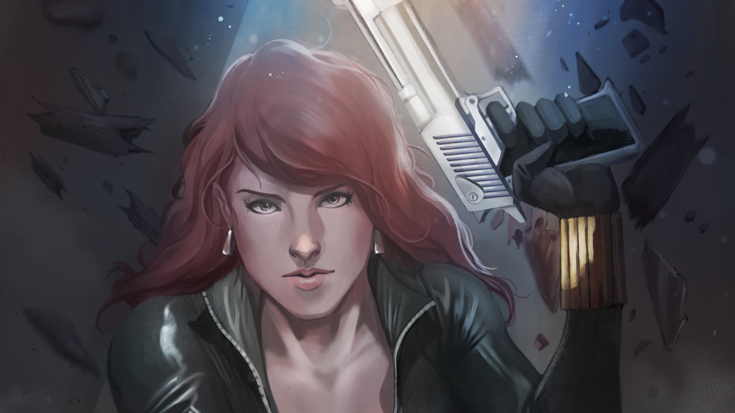 black widow, artist, digital art, hd, superheroes, behance, HD Wallpaper