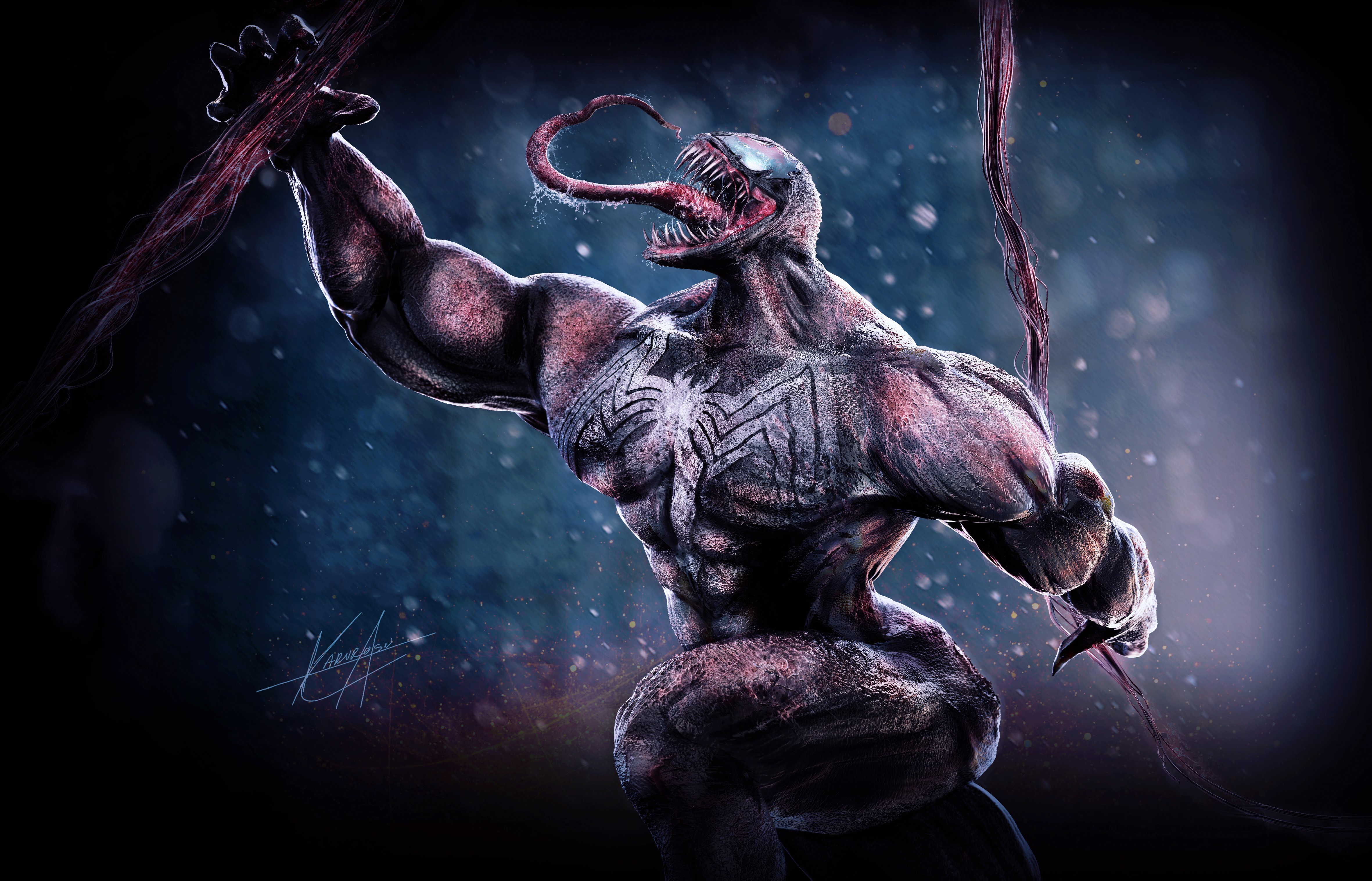 venom, superheroes, hd, 4k, 5k, digital art, artwork, HD Wallpaper