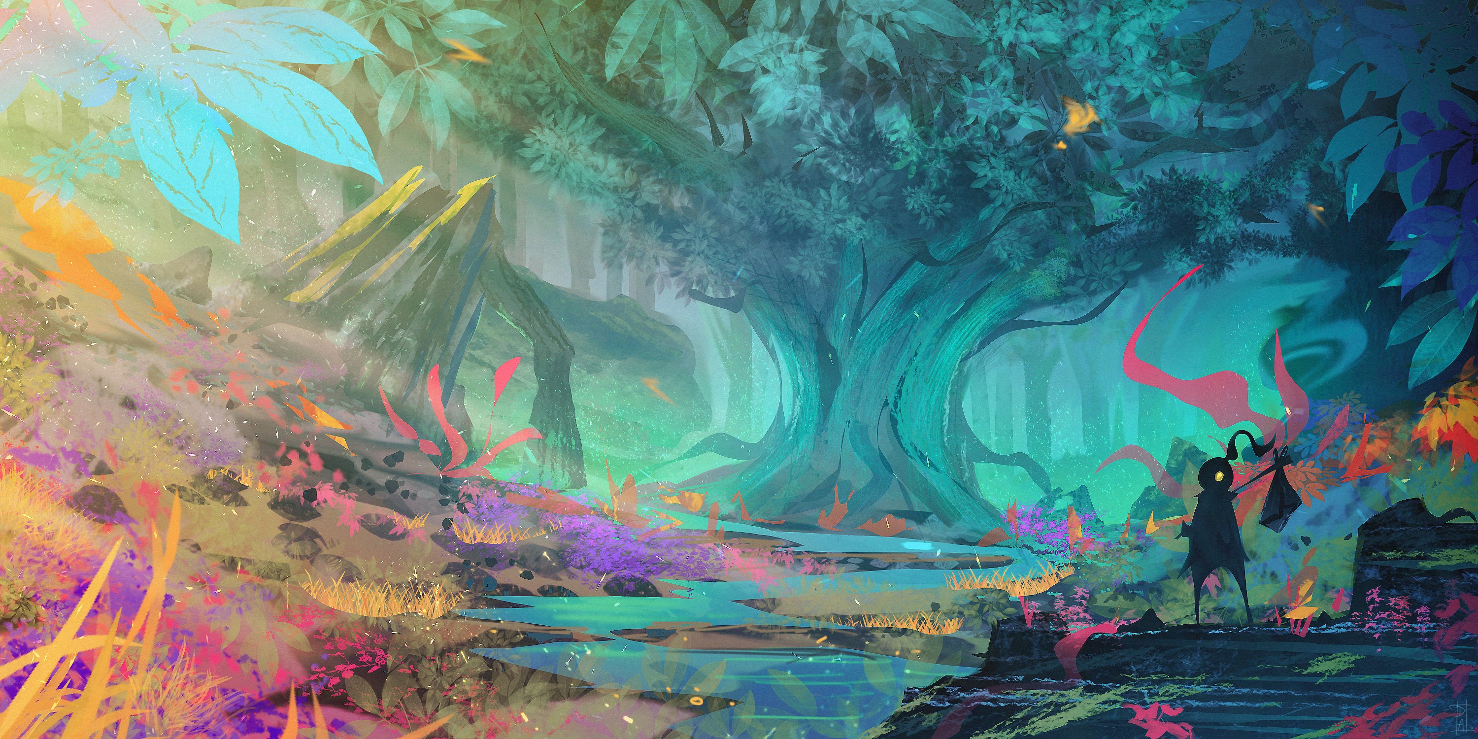 forest, artist, artwork, digital art, hd, deviantart, HD Wallpaper