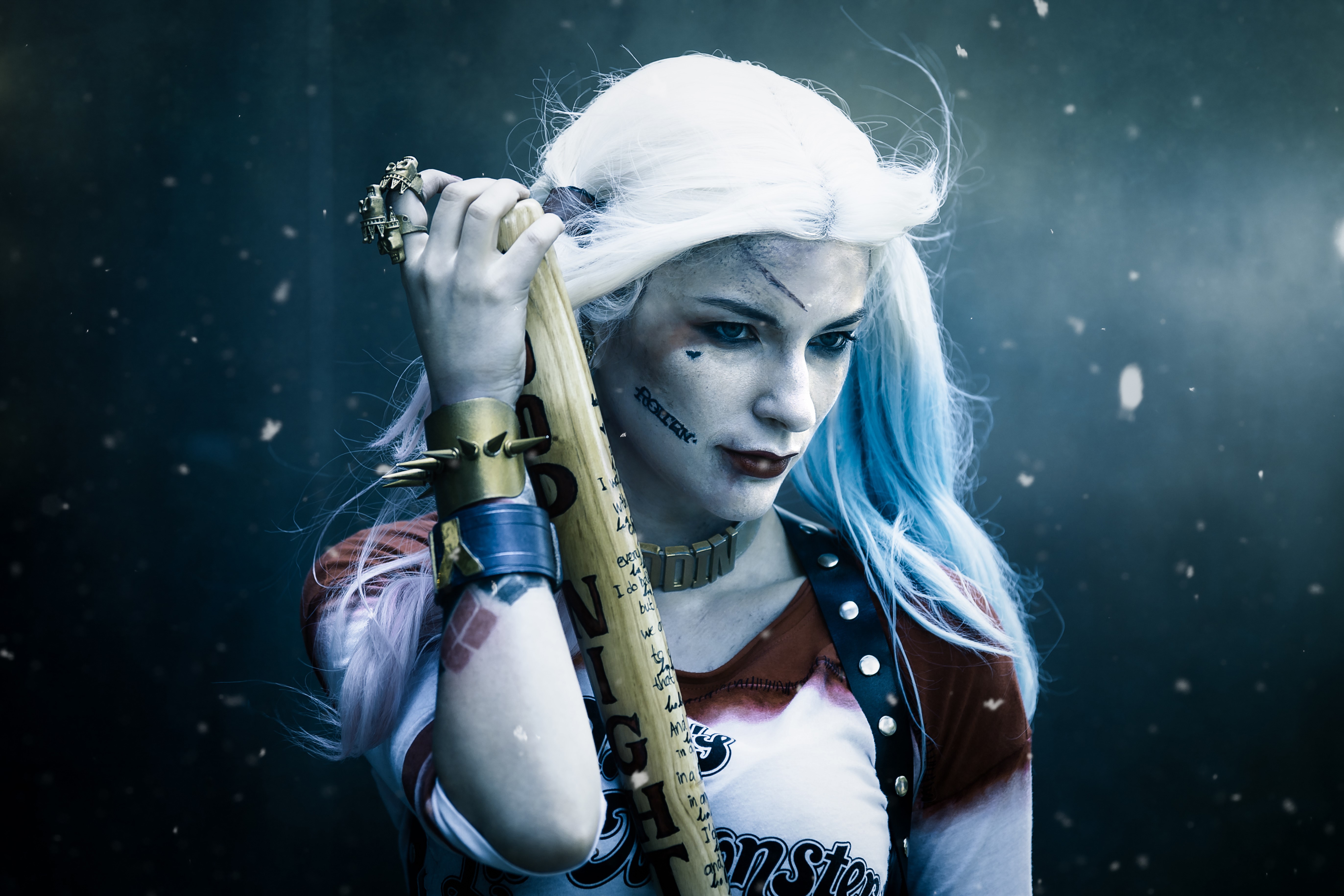 harley quinn, artwork, hd, superheroes, 4k, 5k, cosplay, HD Wallpaper