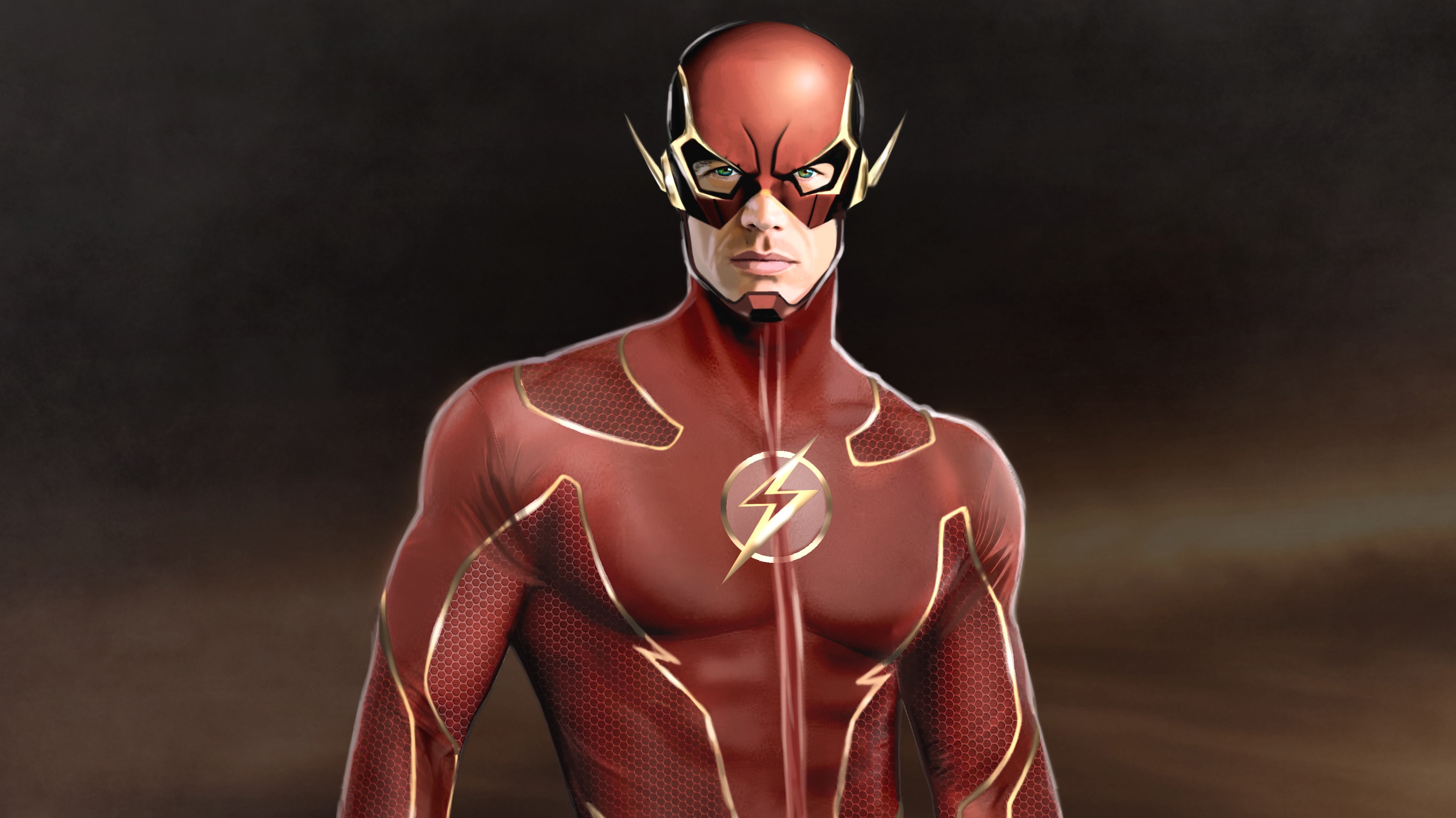 flash, hd, 4k, superheroes, digital art, artwork, HD Wallpaper
