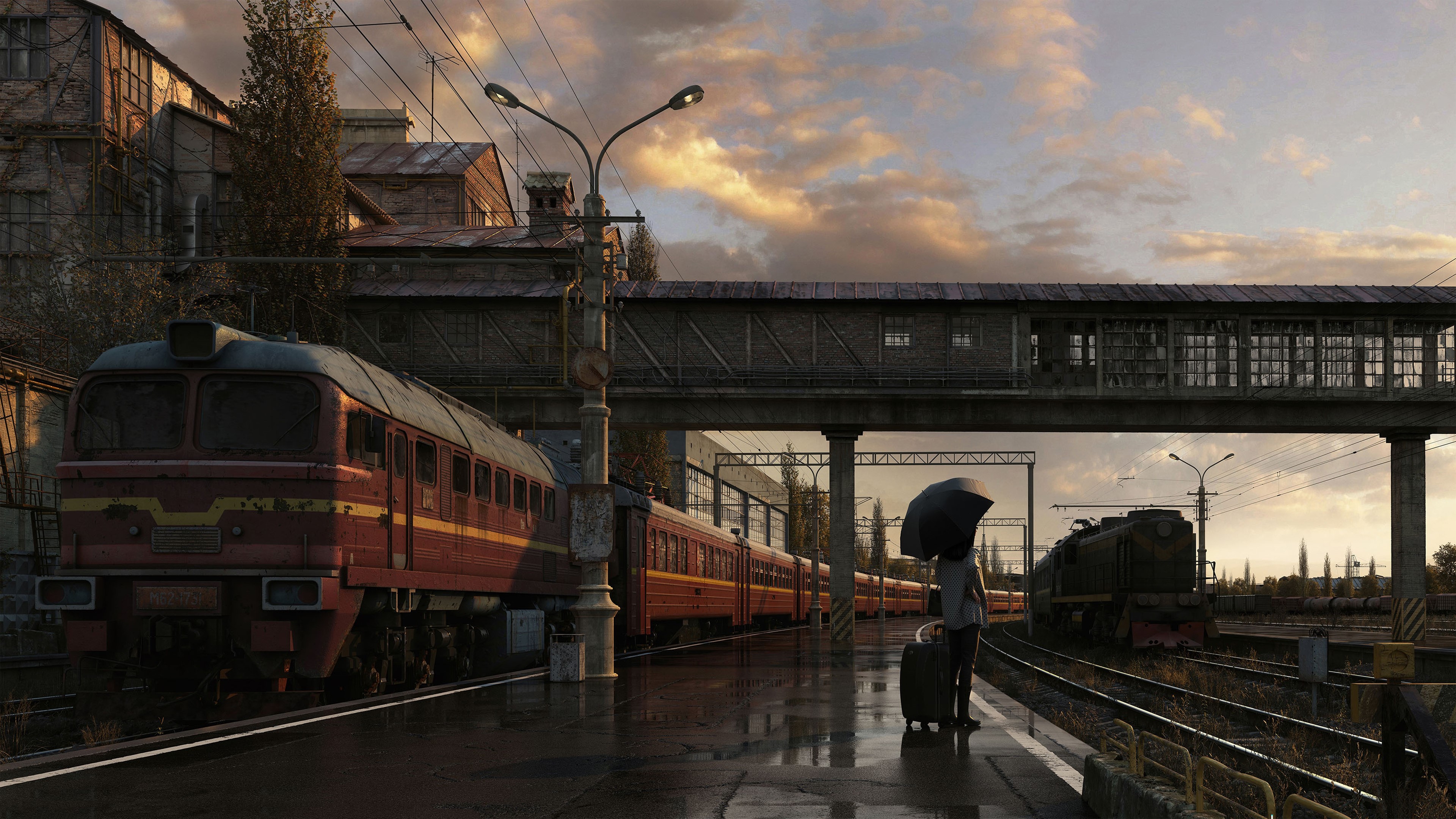 train, artstation, artist, artwork, digital art, hd, 4k, HD Wallpaper