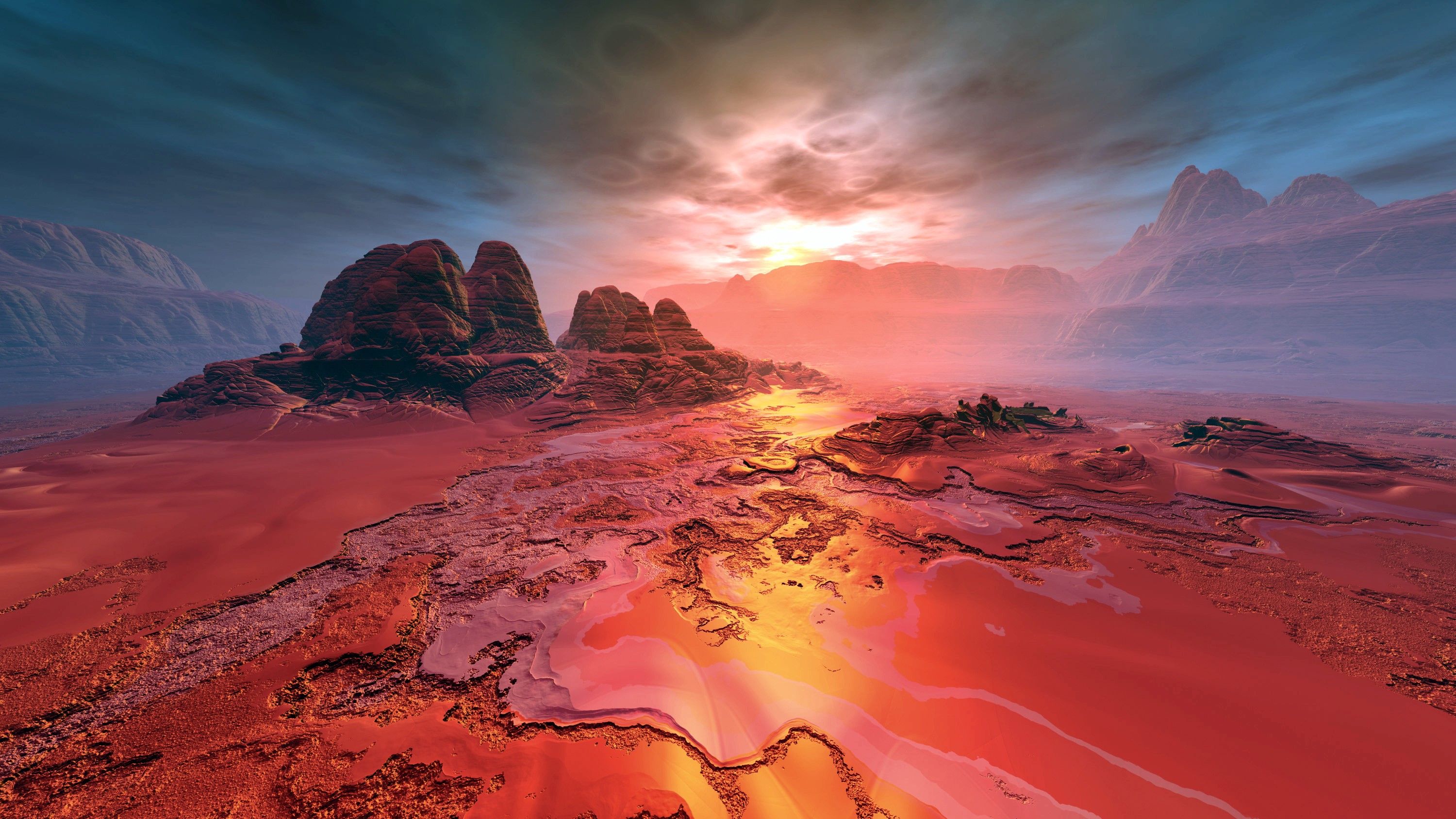 landscape, illustration, digital art, artist, artwork, hd, deviantart, nature, HD Wallpaper