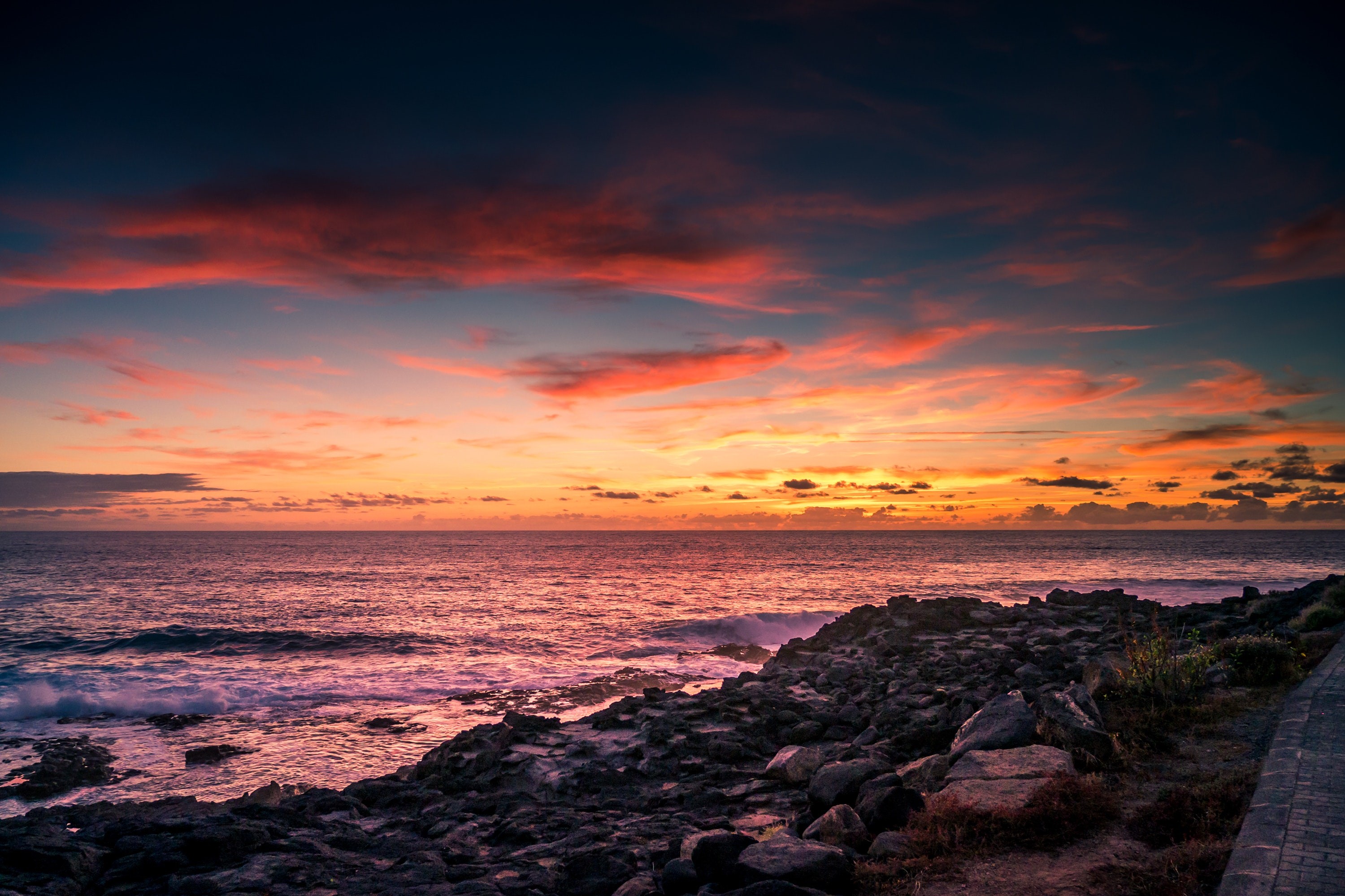 beach, evening, nature, hd, photography, HD Wallpaper