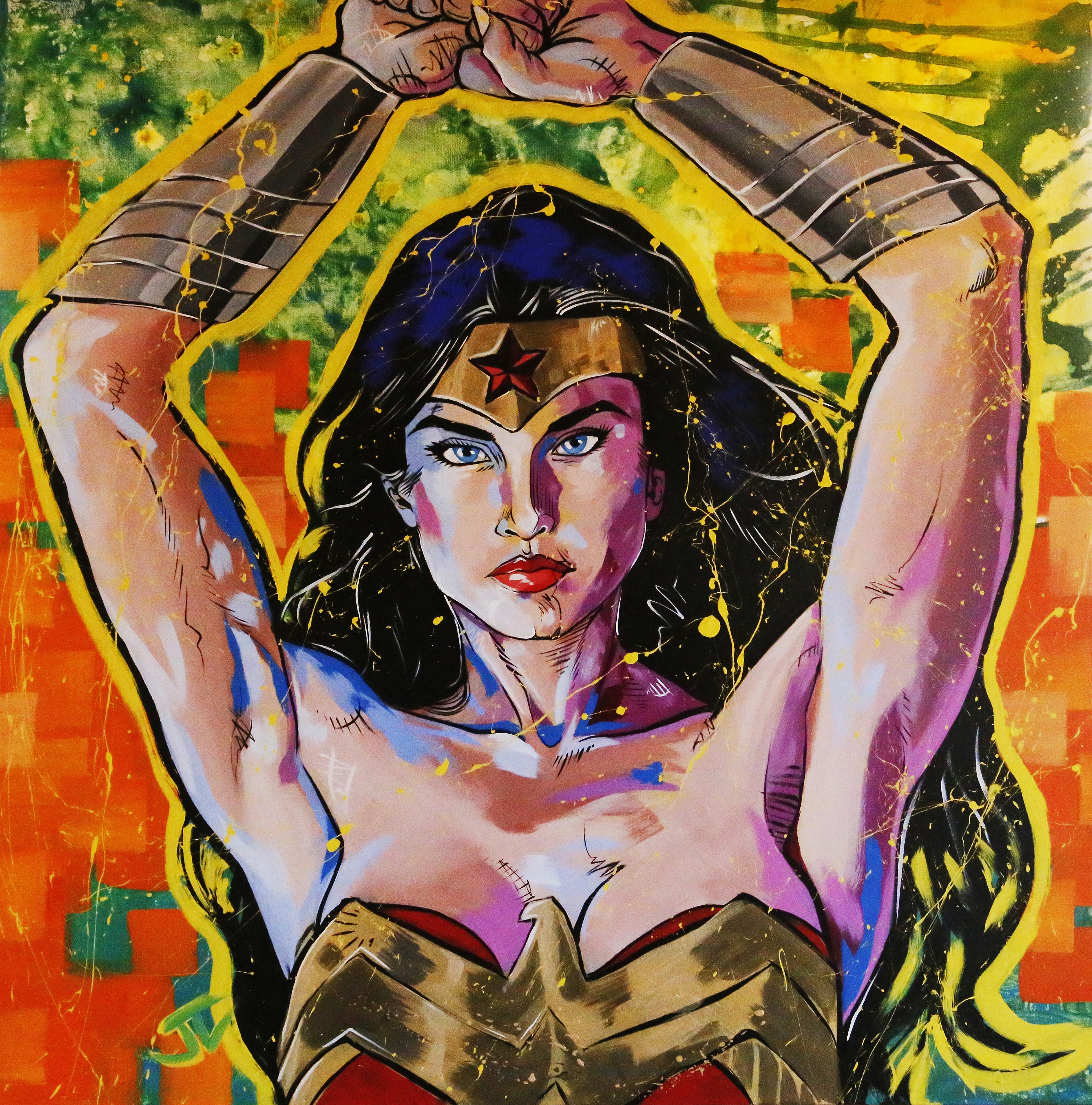 wonder woman, superheroes, painting, artist, artwork, digital art, hd, 4k, 5k, HD Wallpaper