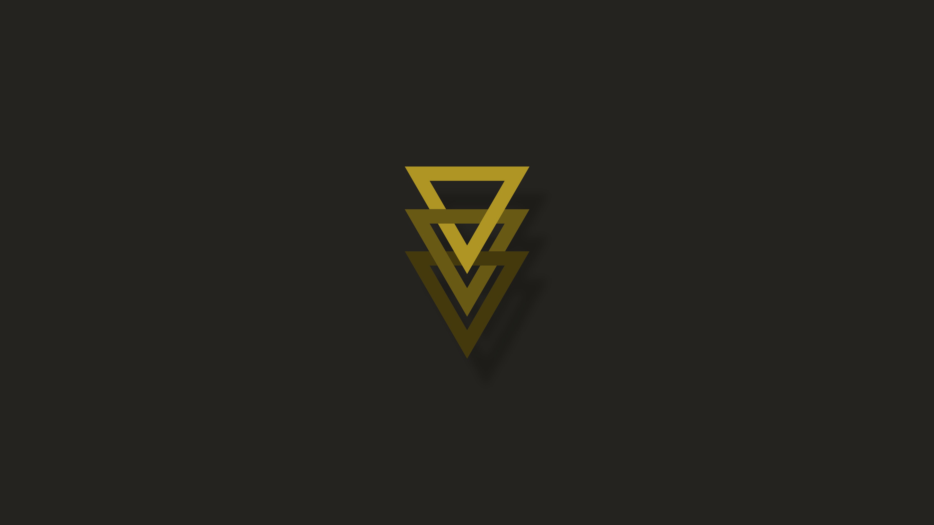 minimalist, minimalism, triangle, geometry, artist, artwork, digital art, hd, HD Wallpaper