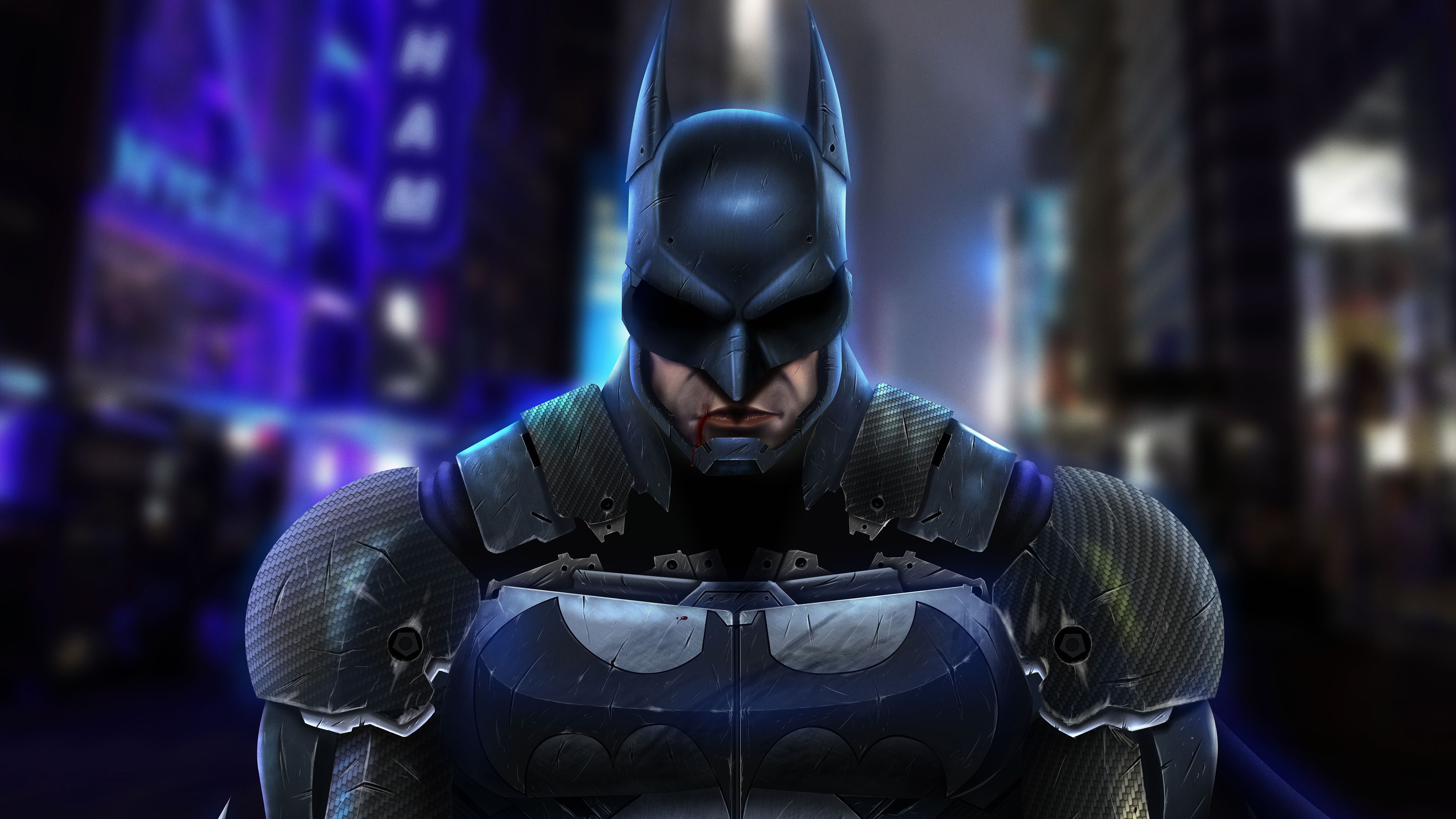 batman, hd, 4k, artwork, portrait, digital art, superheroes, HD Wallpaper
