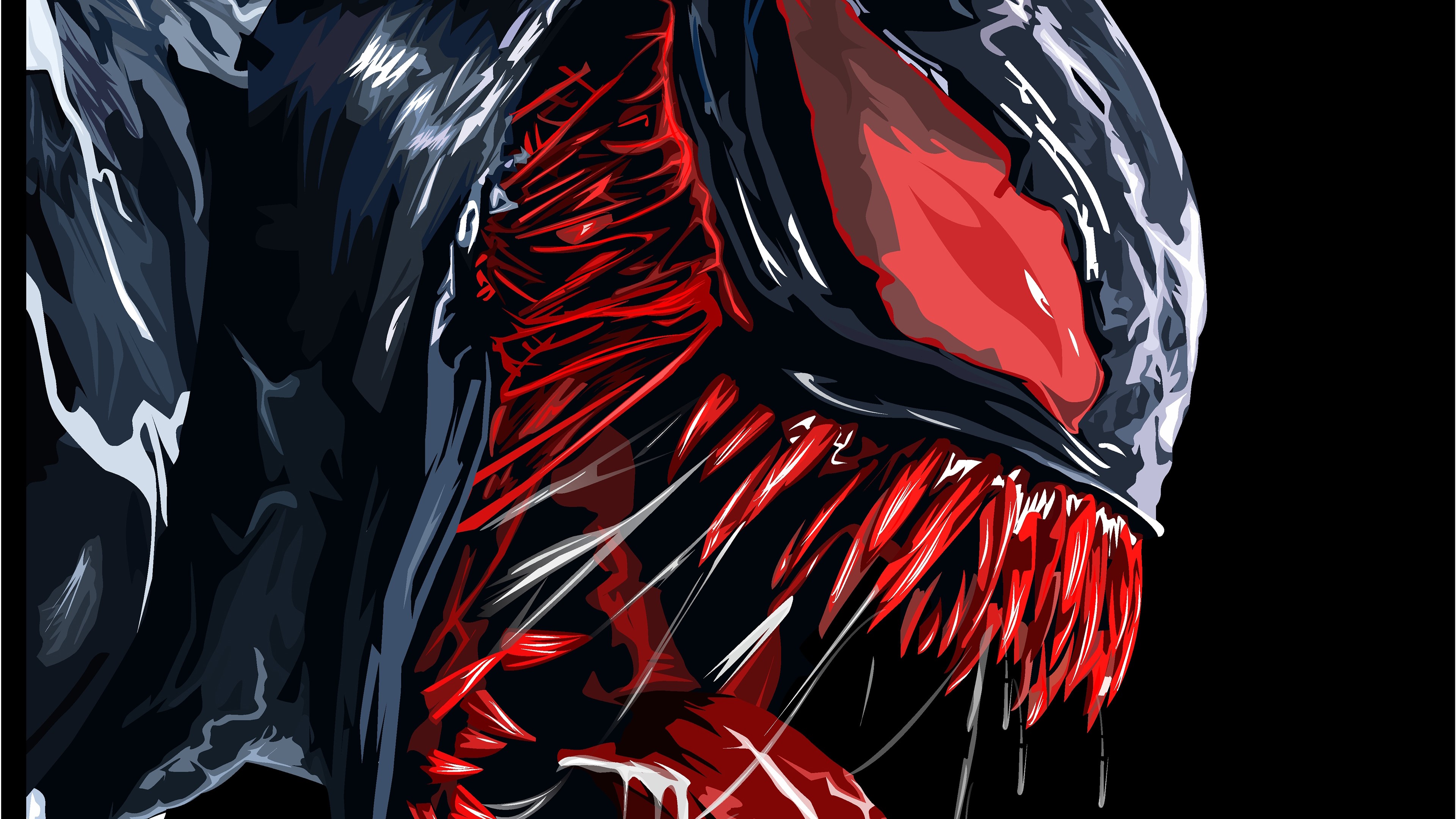 venom, hd, 4k, superheroes, behance, digital art, artwork, HD Wallpaper