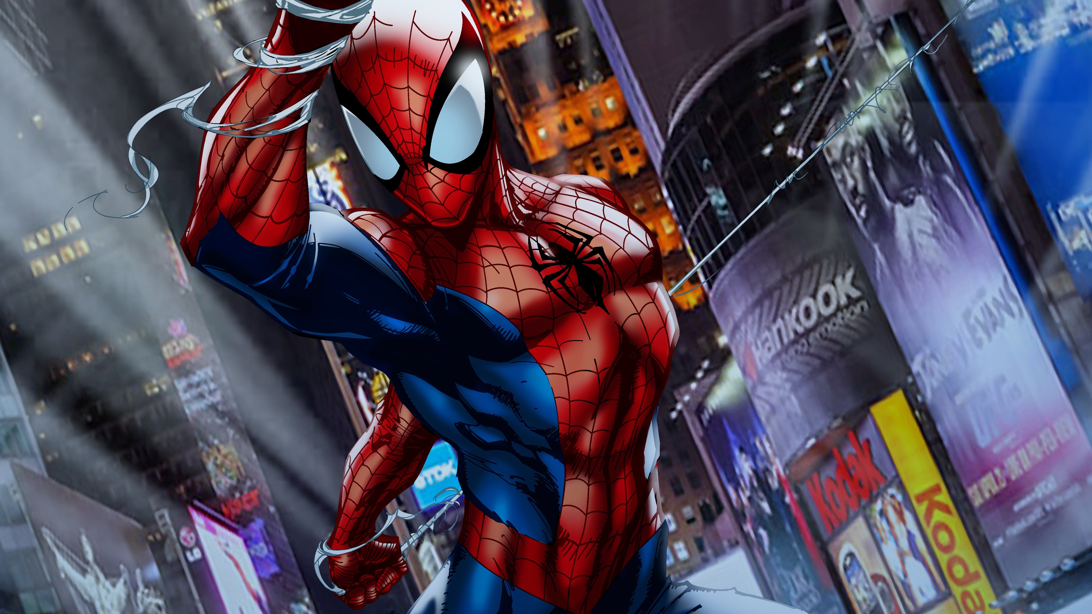 spiderman, hd, 4k, superheroes, artwork, digital art, art, HD Wallpaper
