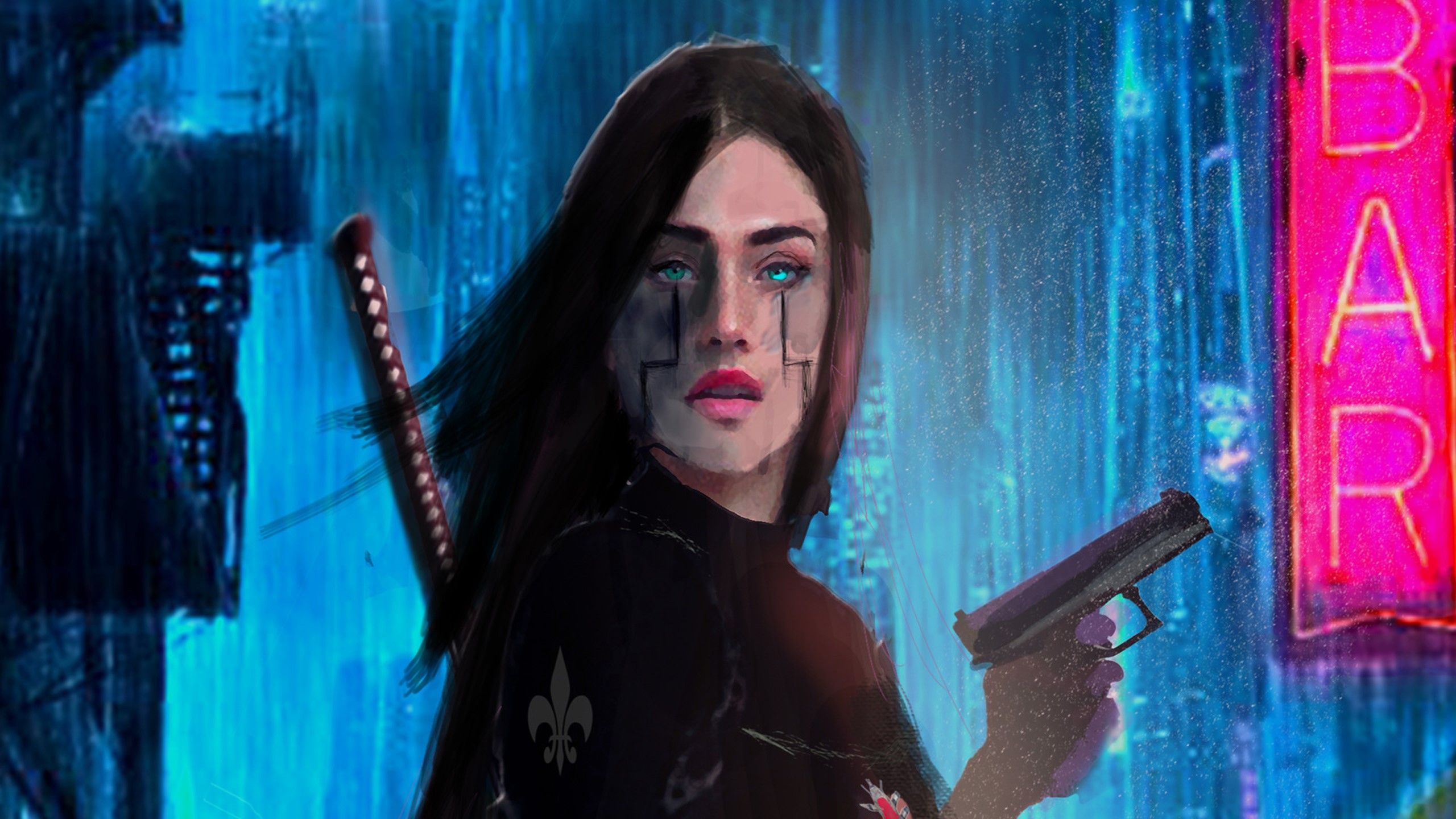 fantasy girls, warrior, artist, artwork, digital art, hd, artstation, HD Wallpaper