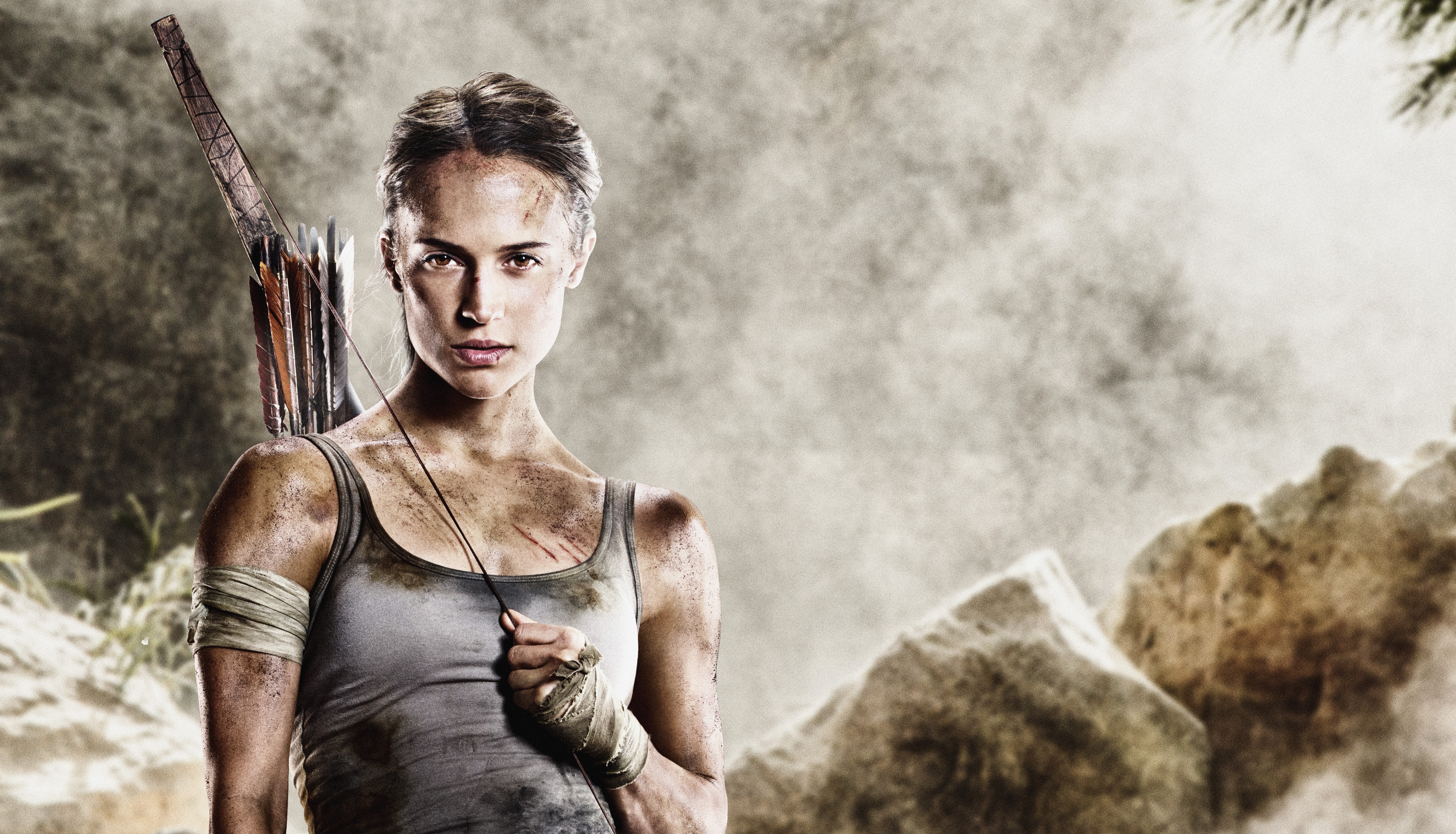 tomb raider movie, tomb raider, 2018 movies, hd, alicia vikander, lara croft, 4k, 5k, 8k, HD Wallpaper
